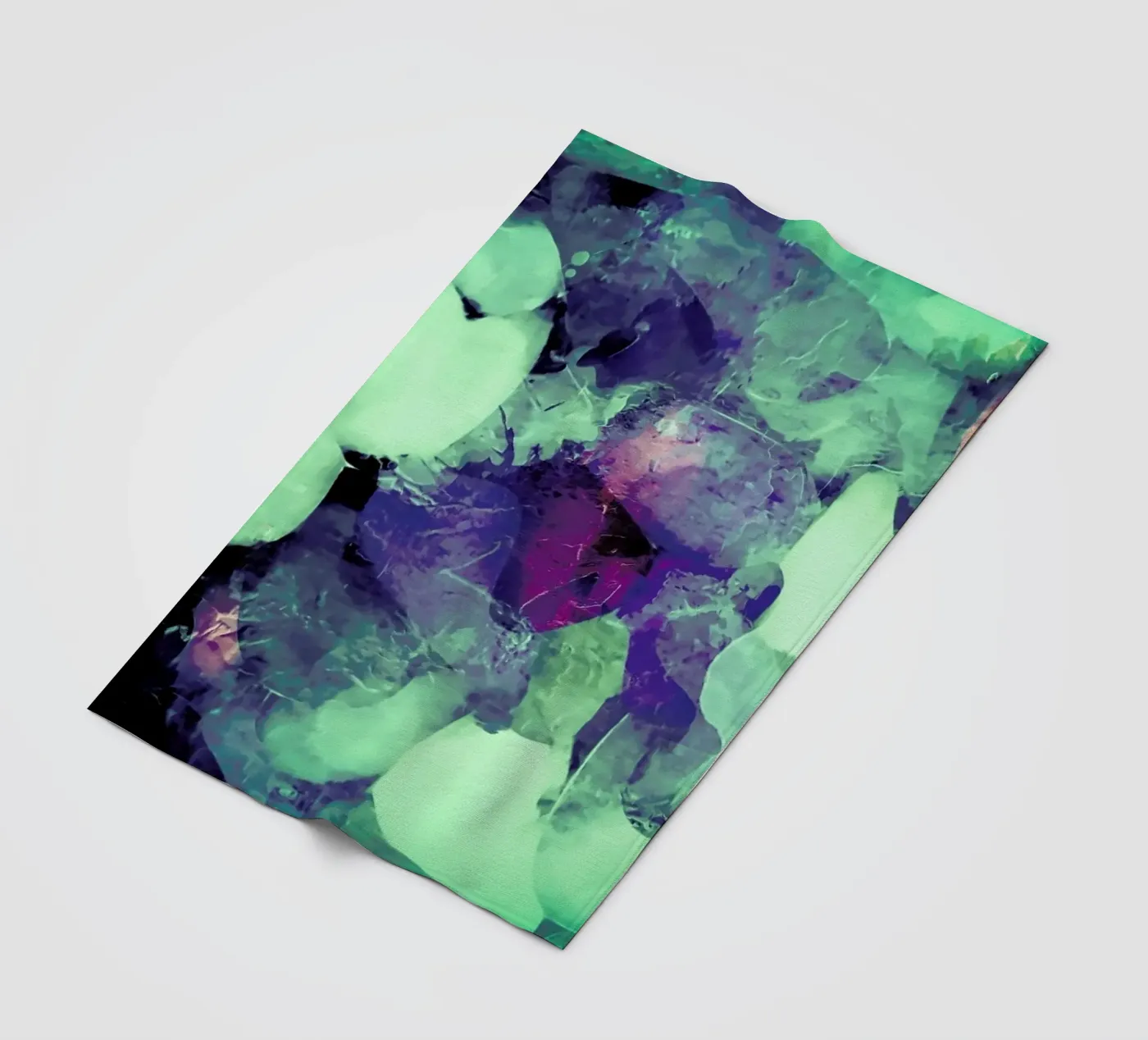 Green Ice fleece blanket by In Full Color