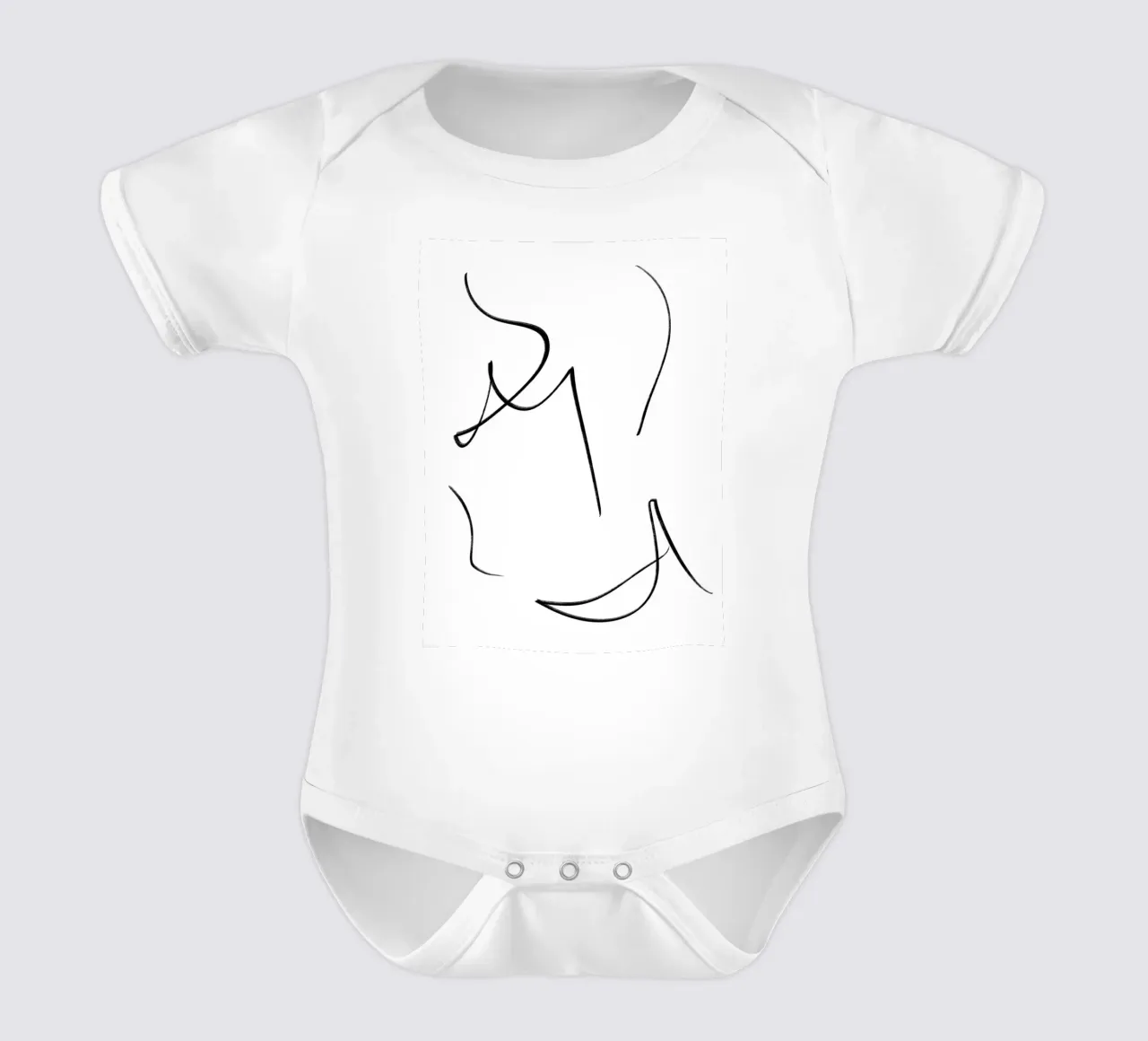 Linee del sorriso body neonato maniche corte da Studio B