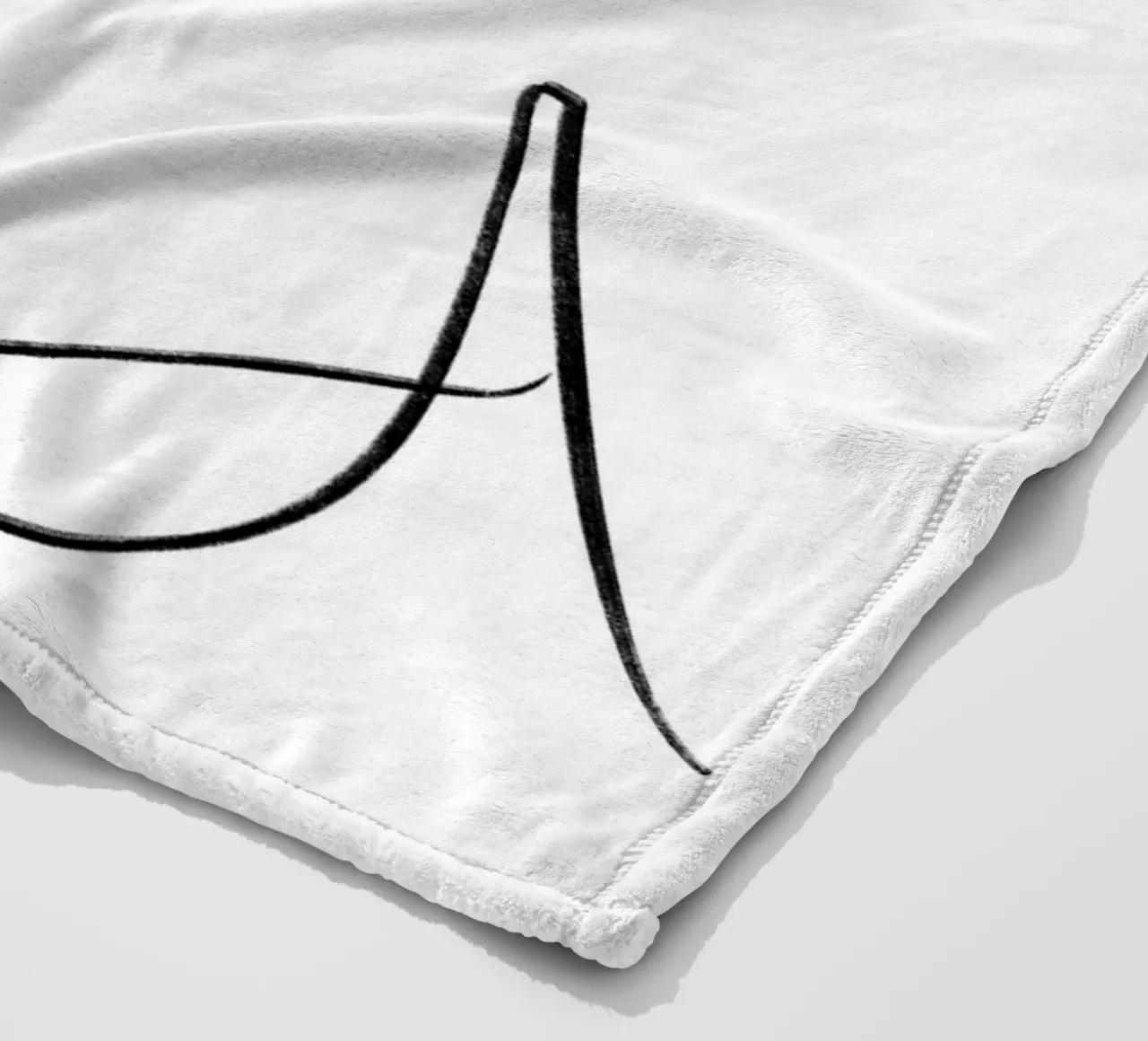 Smile Lines fleece blanket by Studio B