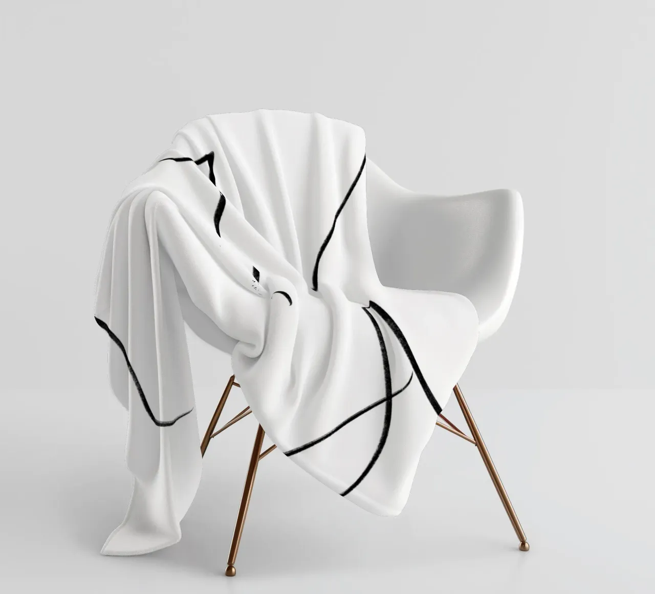 Smile Lines fleece blanket by Studio B