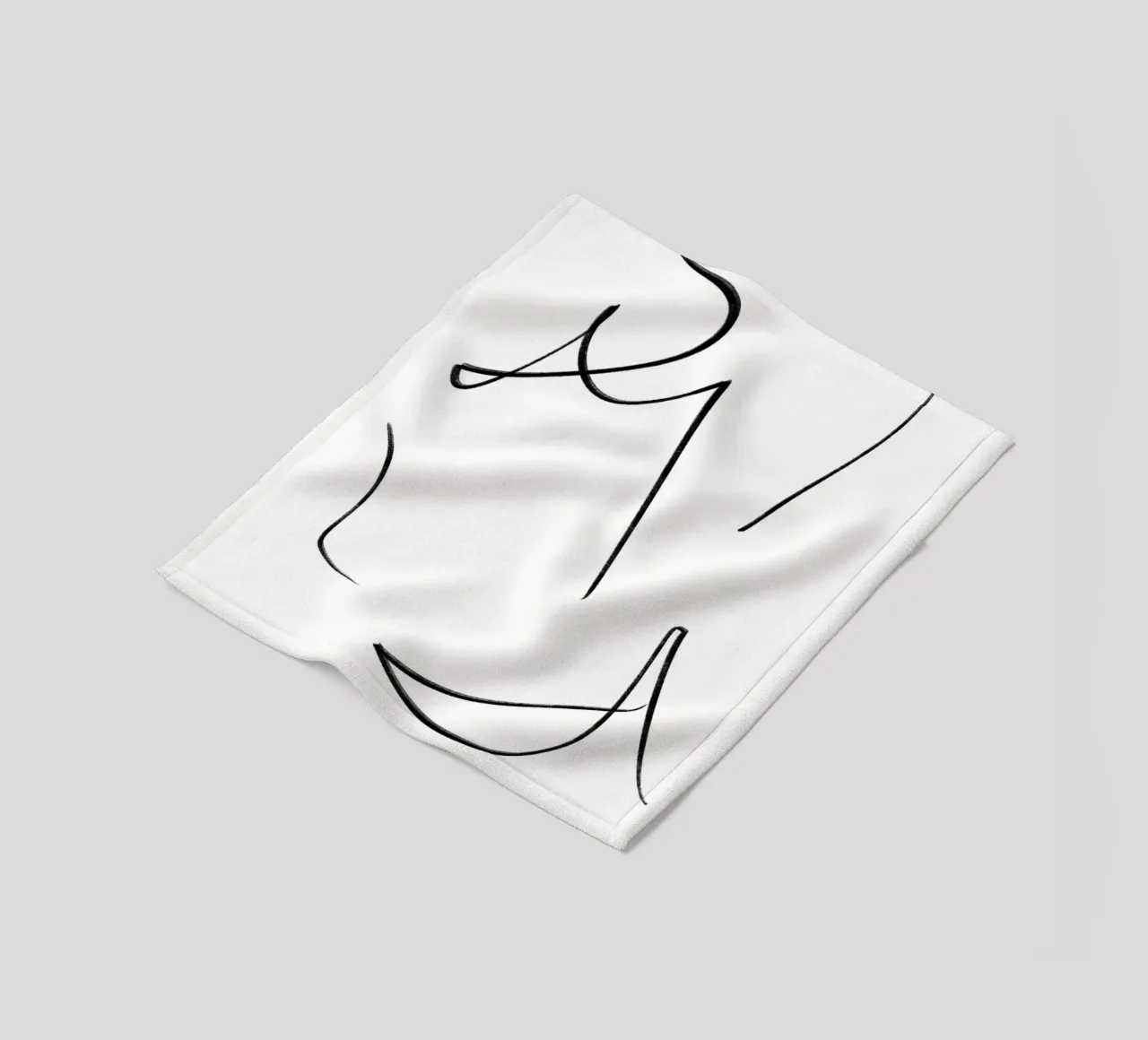 Smile Lines fleece blanket by Studio B