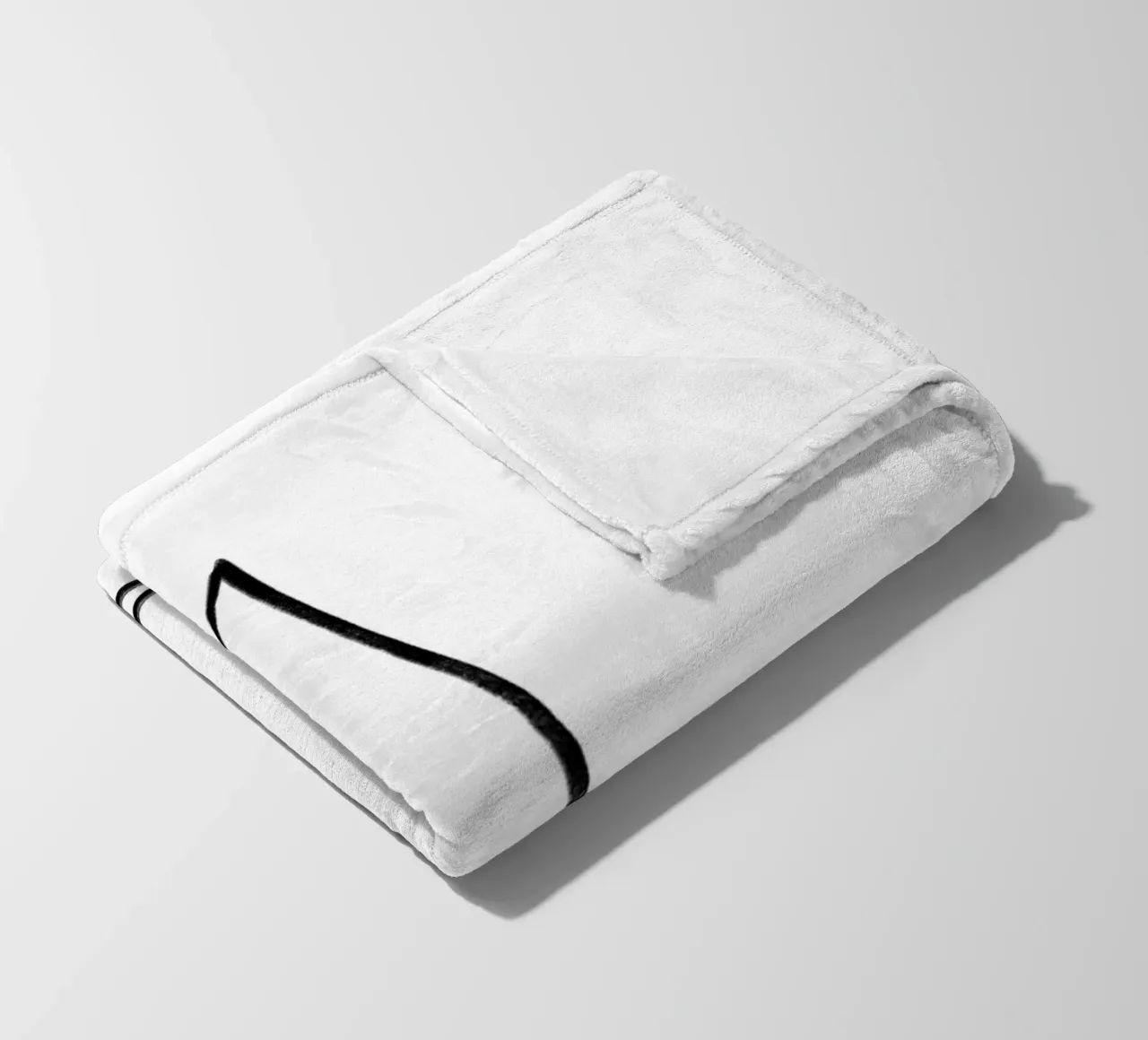 Smile Lines fleece blanket by Studio B