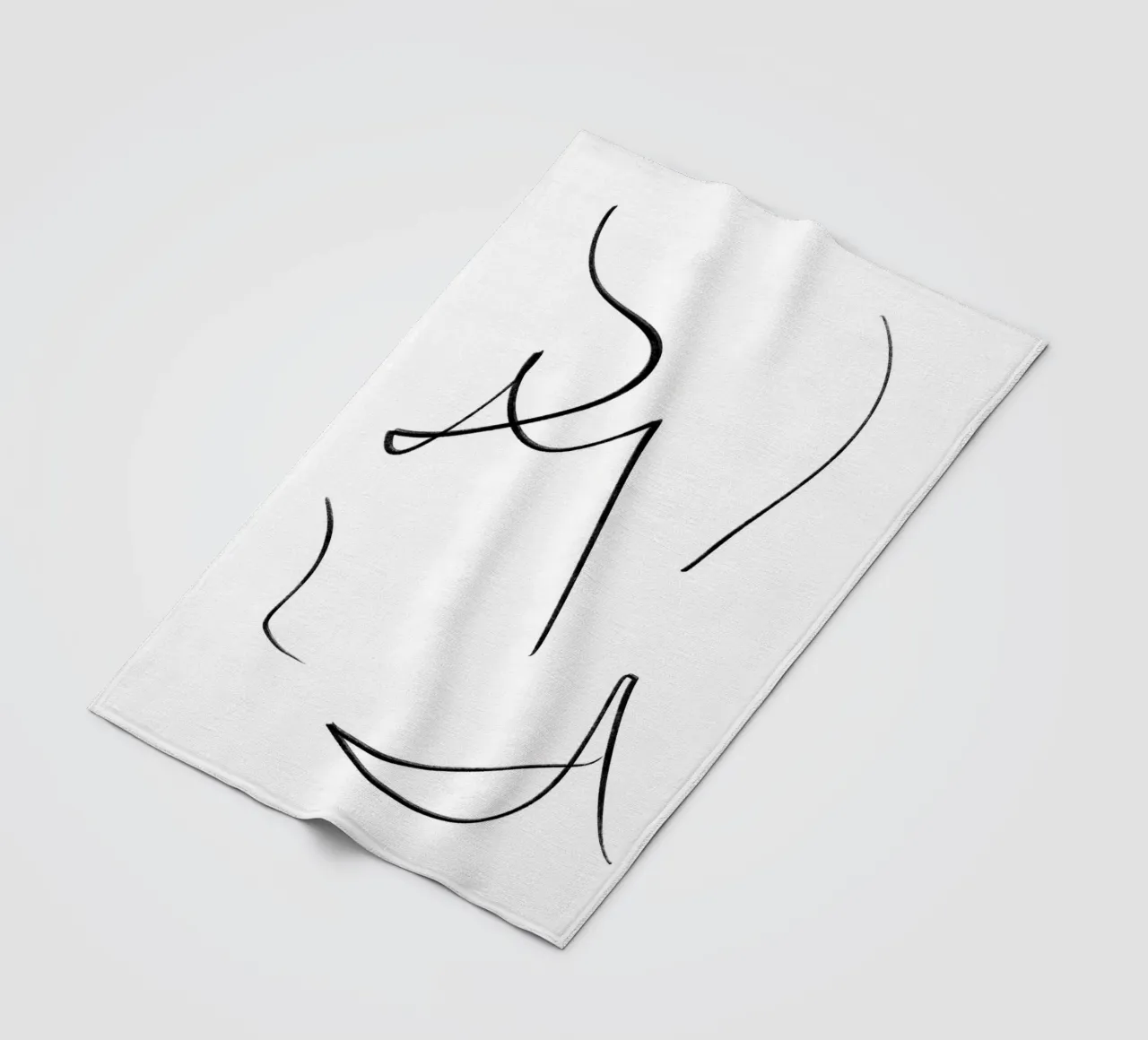 Smile Lines fleece blanket by Studio B