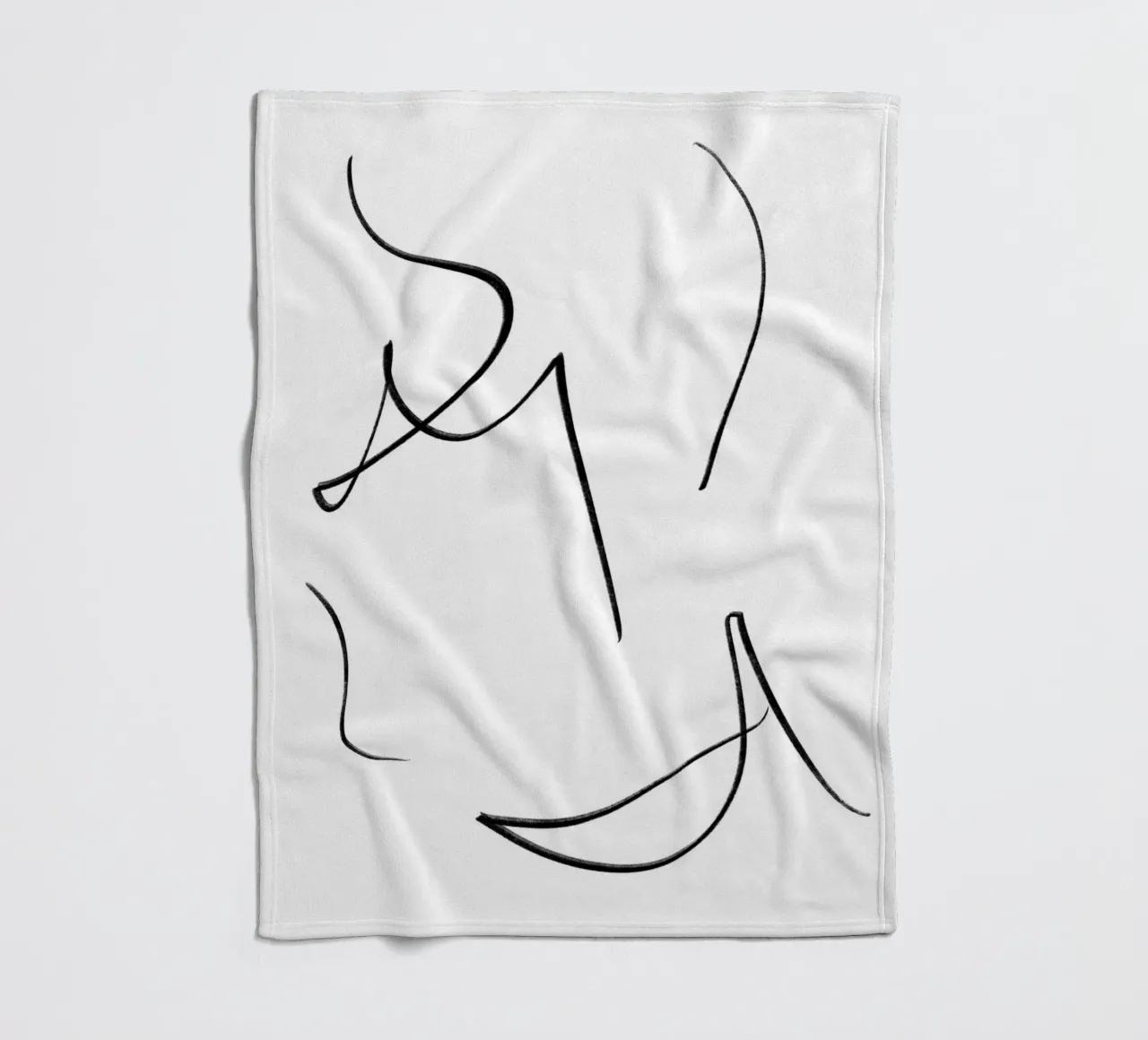Smile Lines fleece blanket by Studio B