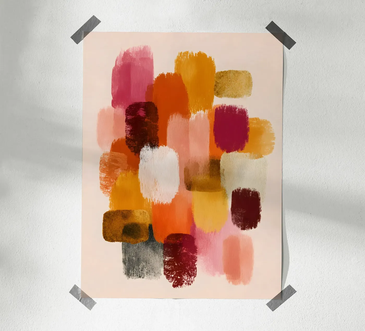 Amber Expression poster van Abstrakt Atelier