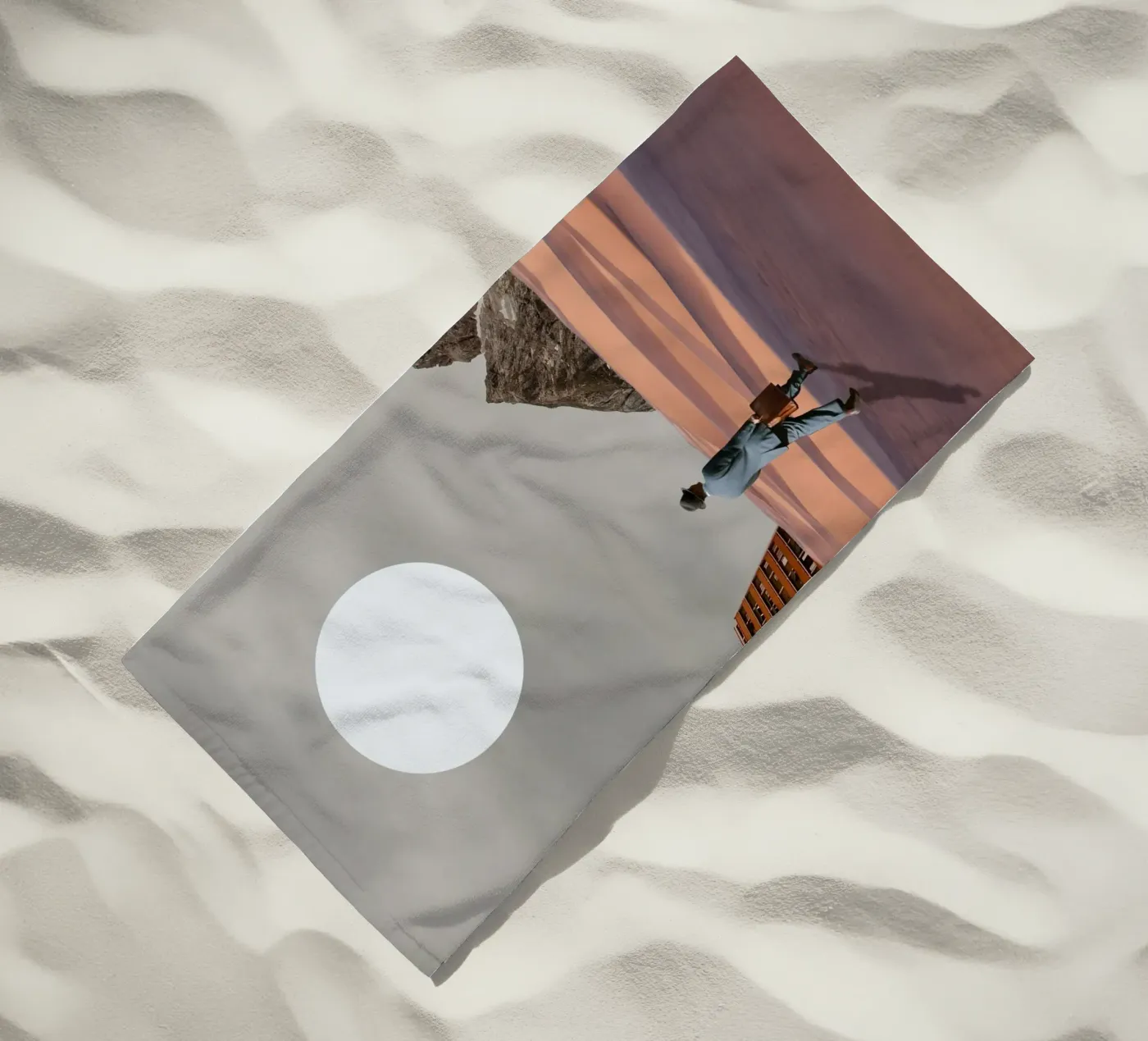 Woestijn strandhanddoek van Dapidoka