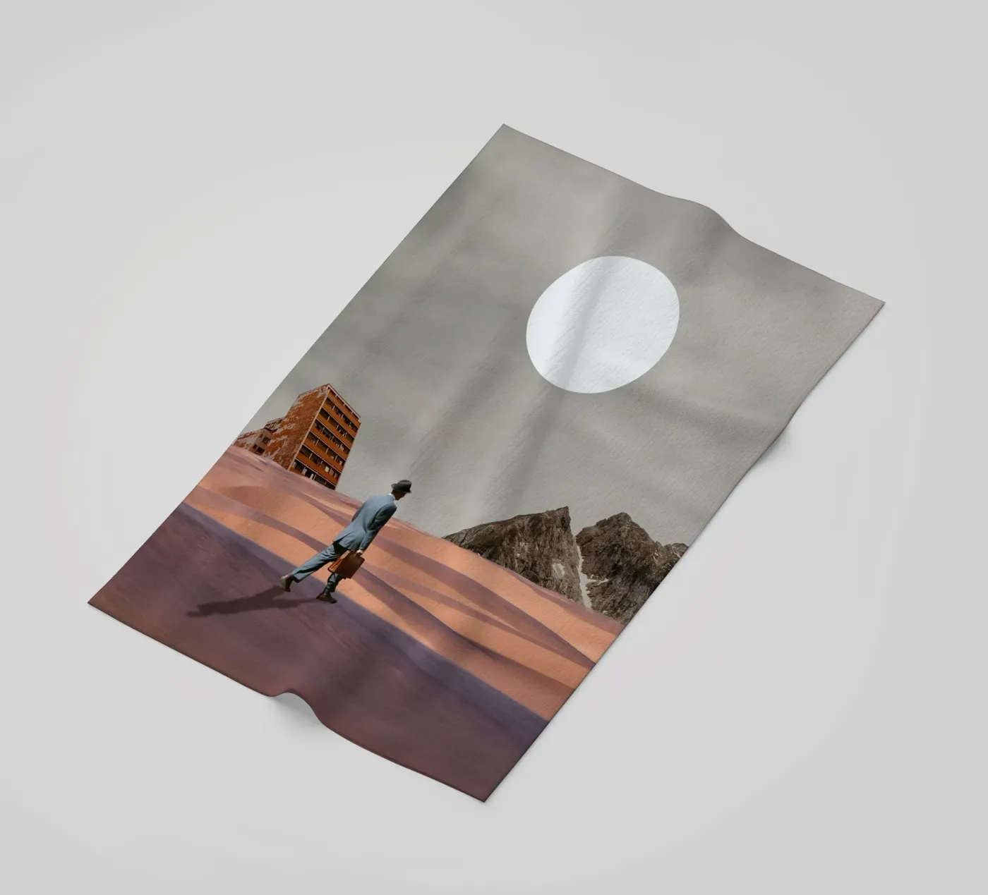 Woestijn strandhanddoek van Dapidoka