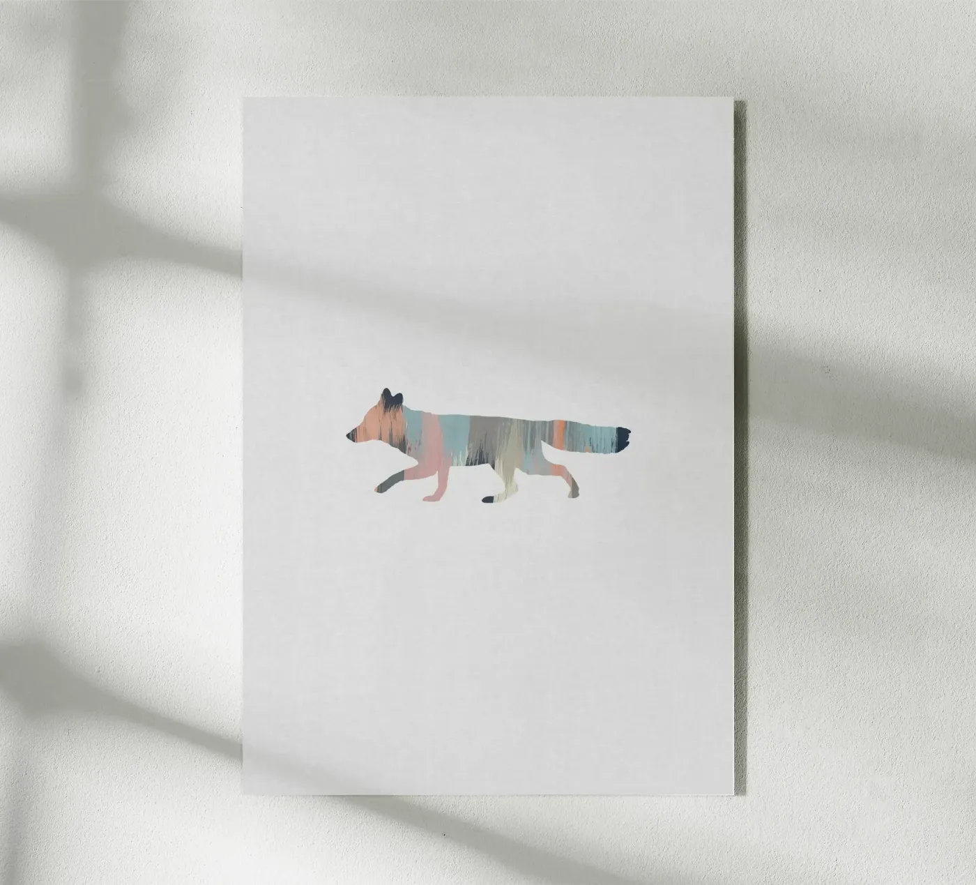 Volpe pastello plexiglass da Orara Studio