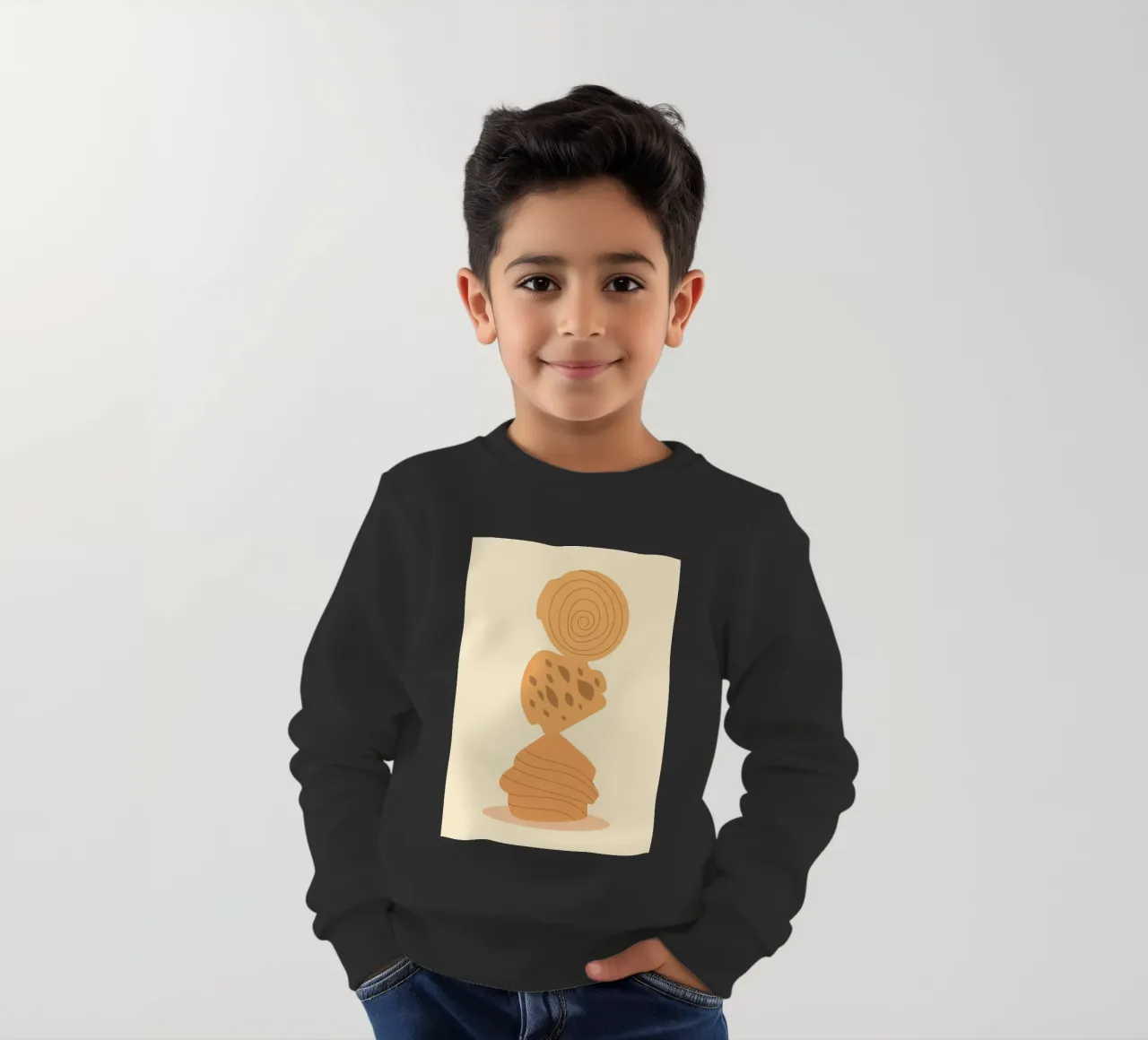 Pane dolce classico felpa bambino da Studio Fun Boy