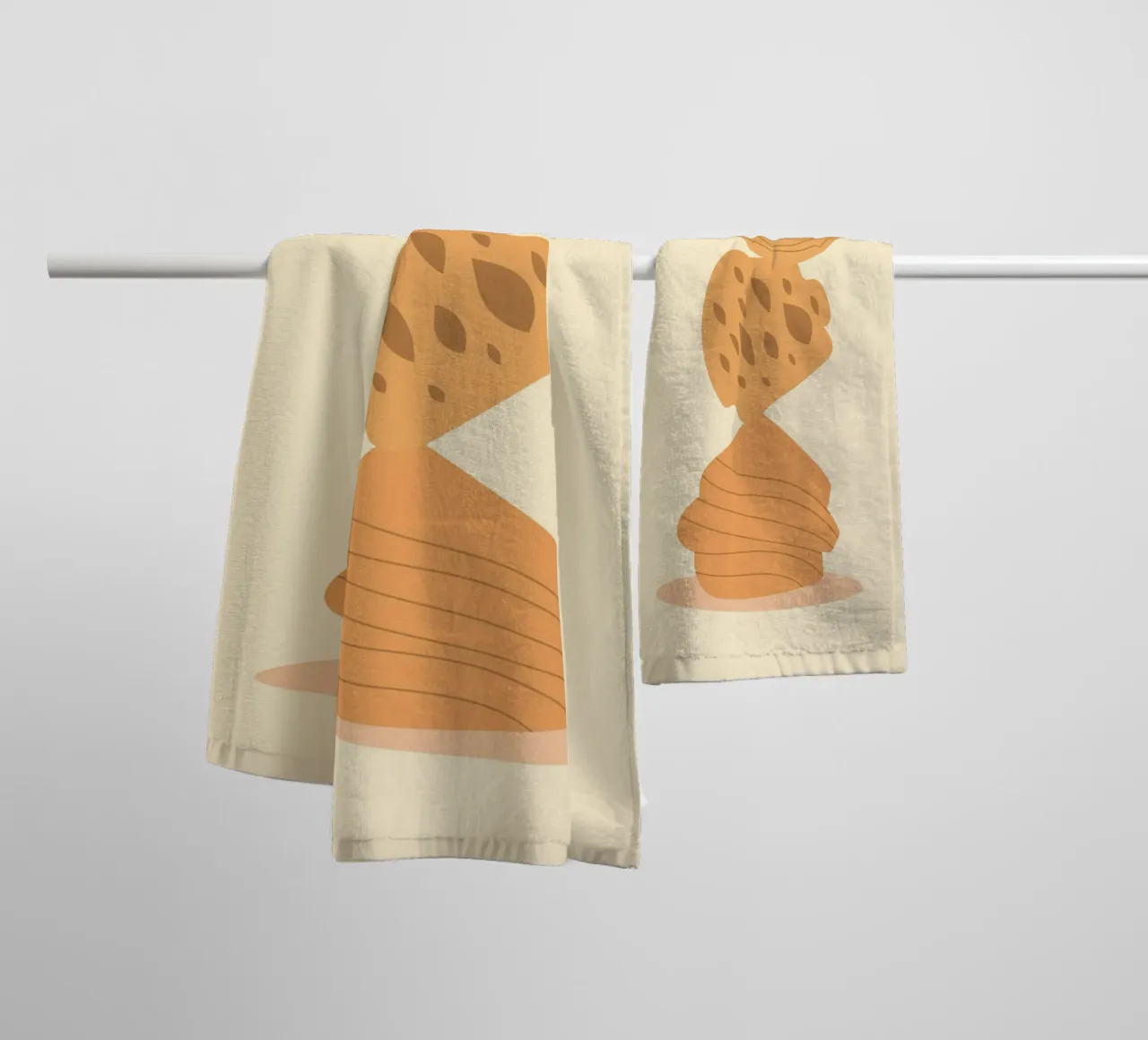 Pane dolce classico asciugamano da bagno da Studio Fun Boy