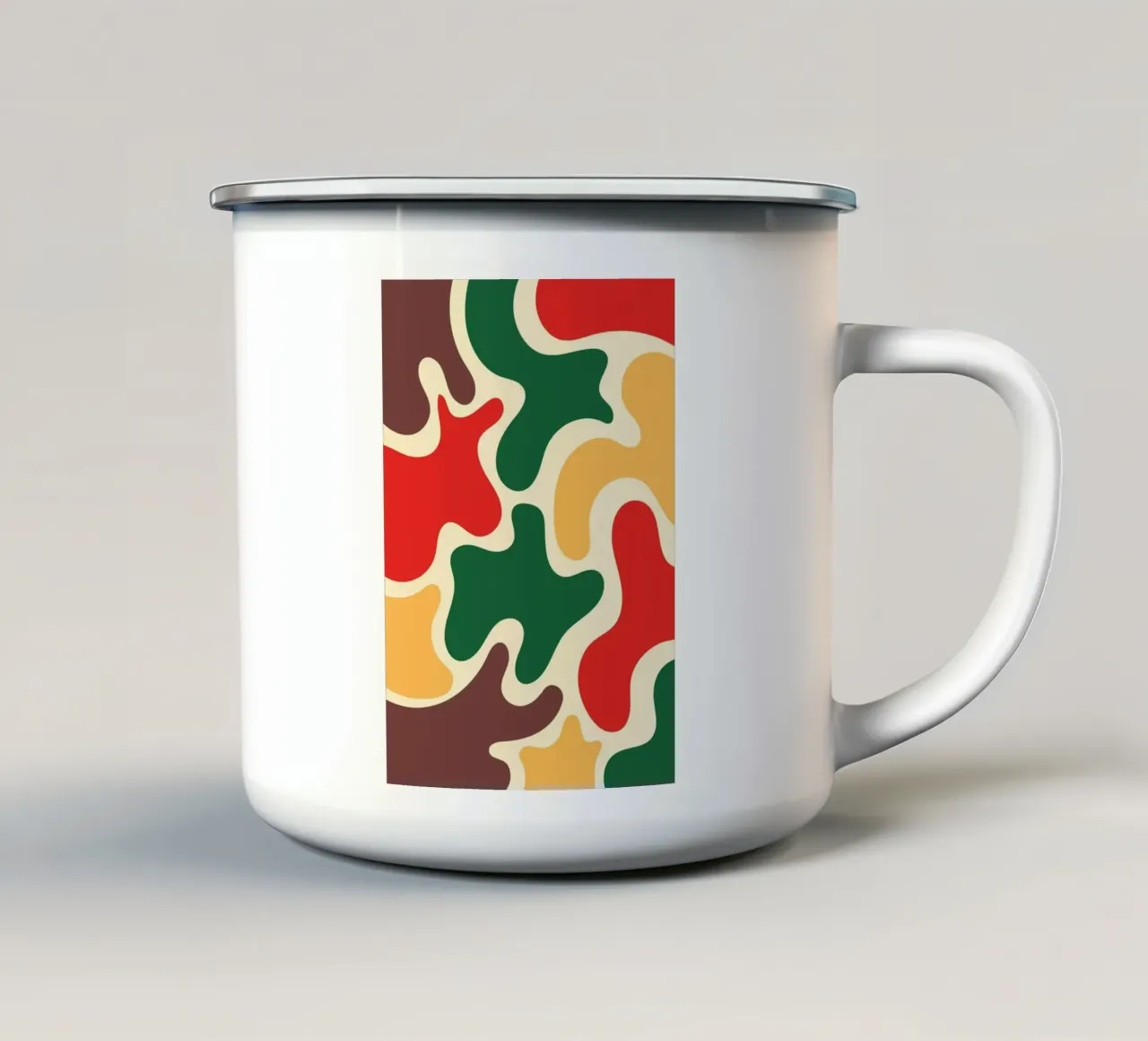 Acqua estiva Blob tazza in smalto da Studio Fun Boy