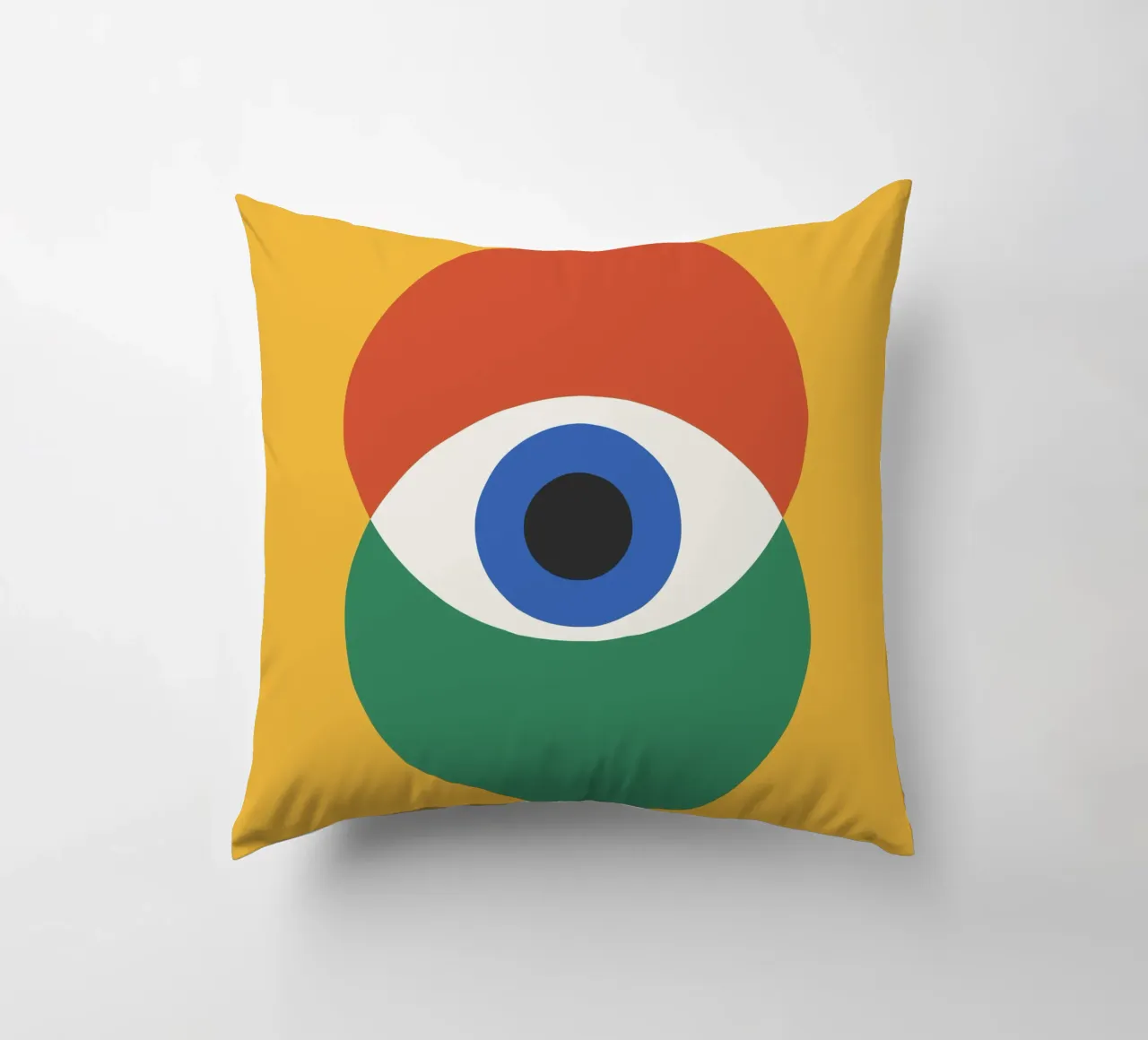 Modello Bauhaus a occhio singolo cuscino da Paigaam Studio