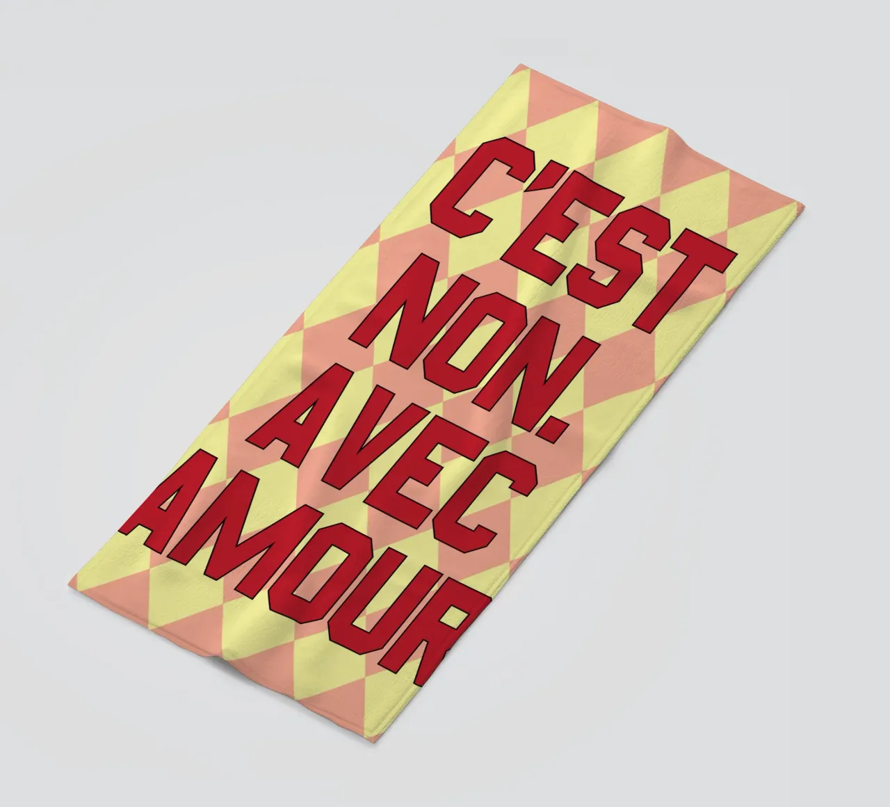 C'est non avec amour Citazioni in francese telo mare da syabiqo