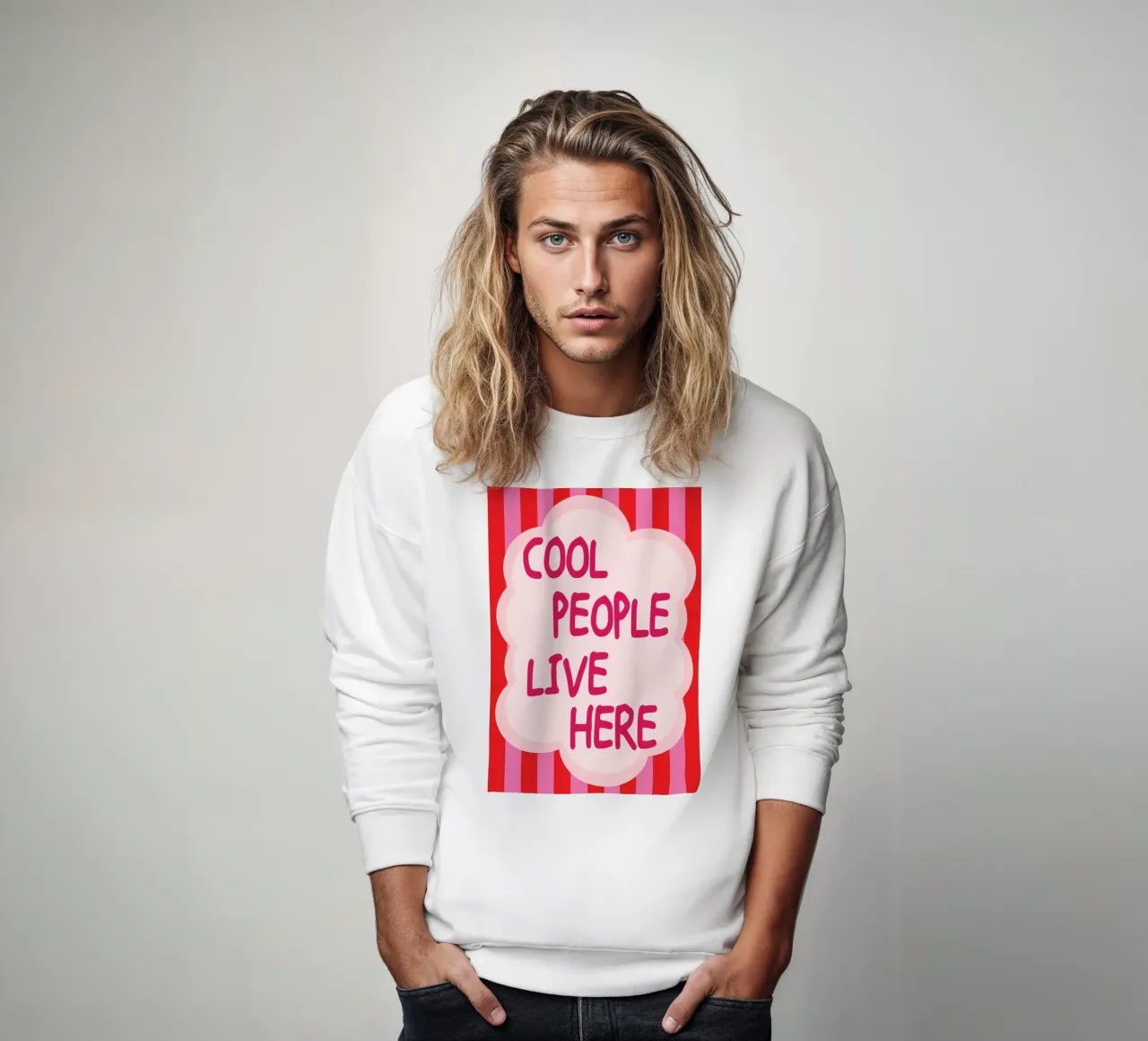 cool people live here sweatshirt by syabiqo
