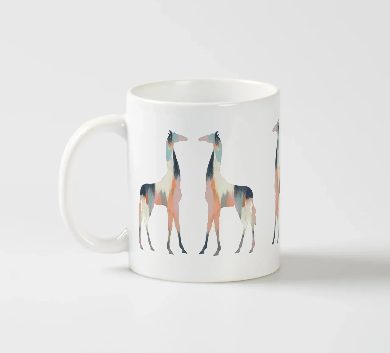 Pastel Giraffe tazza in ceramica da Orara Studio