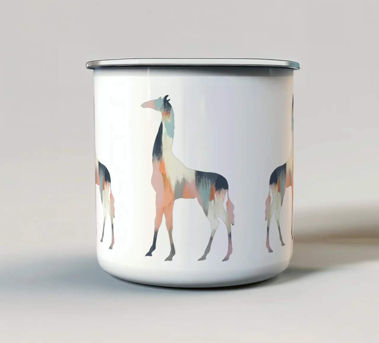 Pastel Giraffe tazza in smalto da Orara Studio