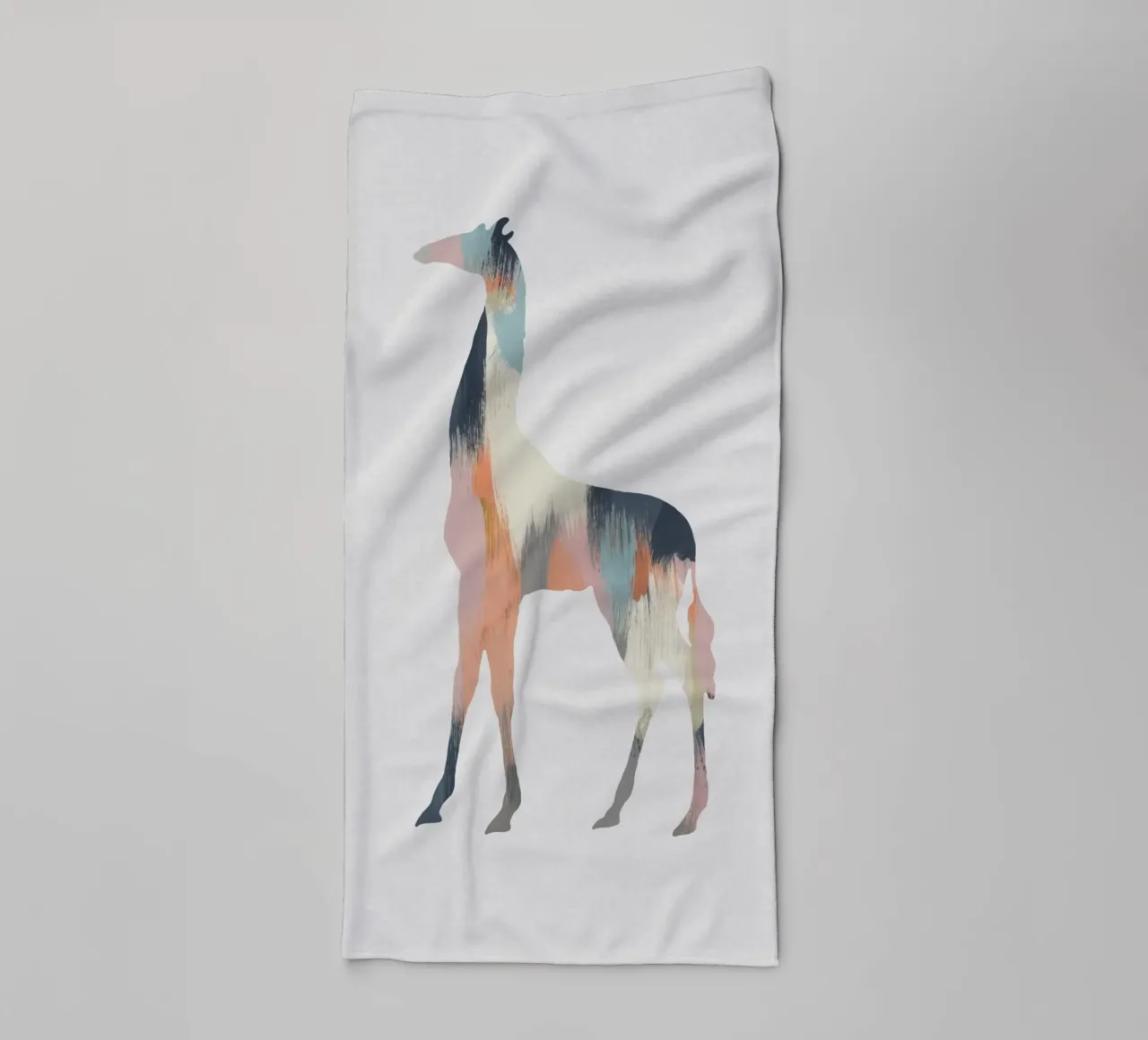 Pastel Giraffe towel by Orara Studio