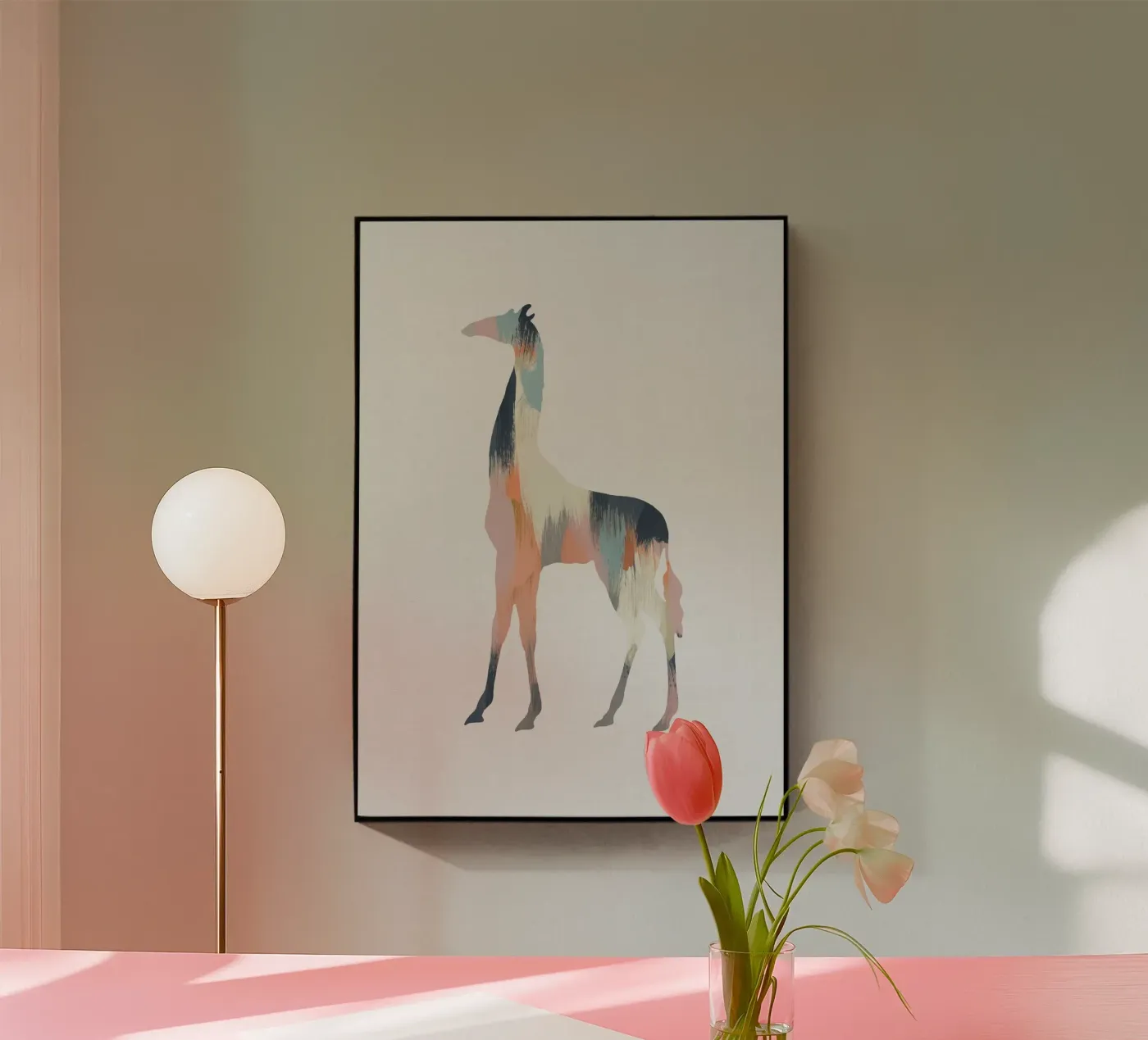 Pastel Giraffe plexiglass da Orara Studio