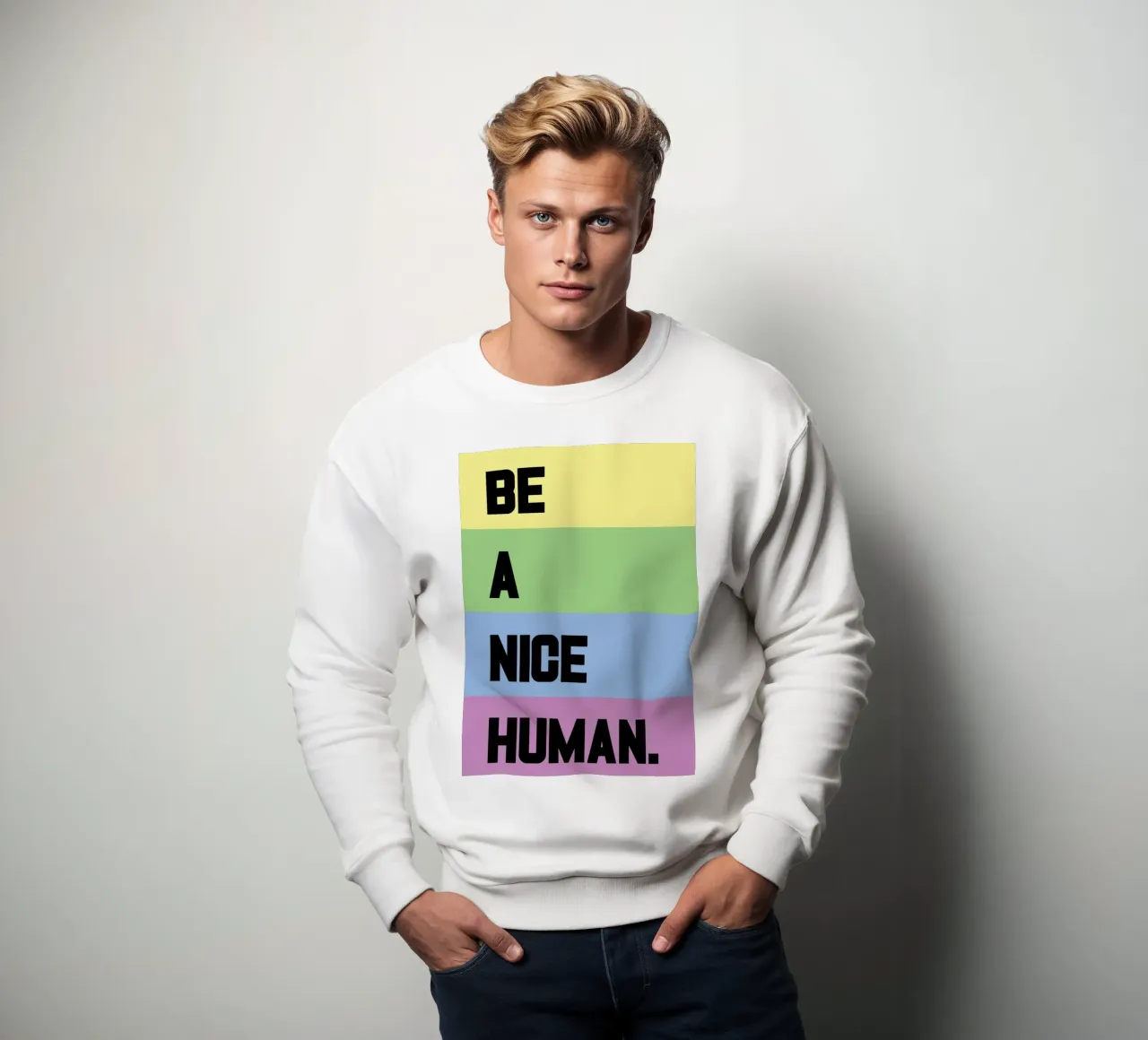 Sii un essere umano gentile felpa da syabiqo