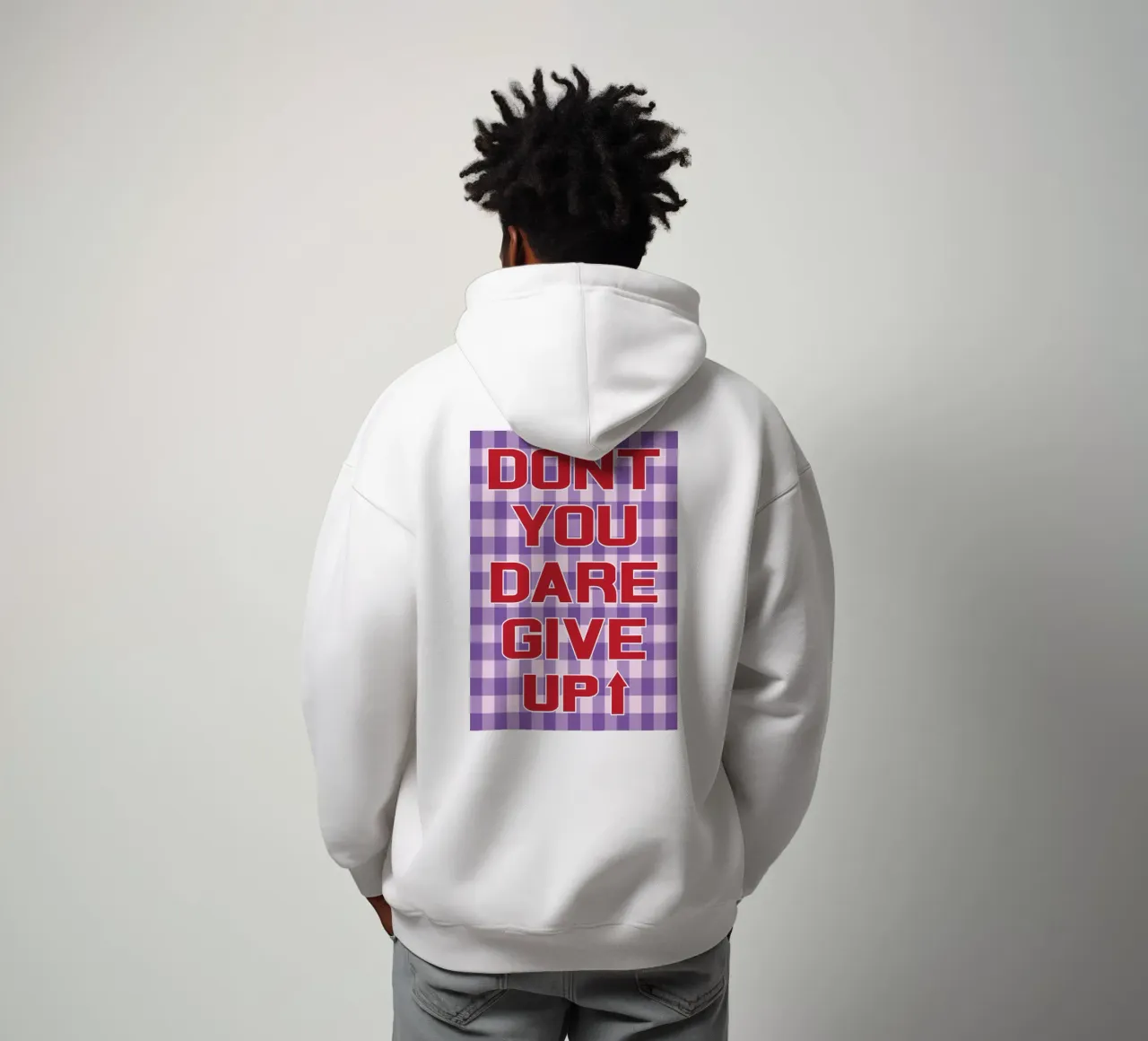 non osare arrenderti felpa con cappuccio da syabiqo