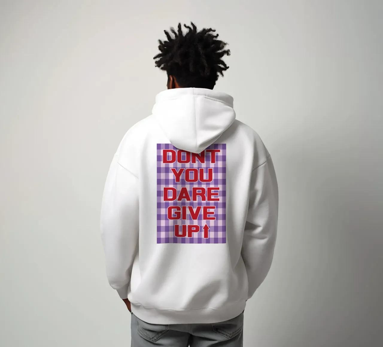 non osare arrenderti felpa con cappuccio da syabiqo