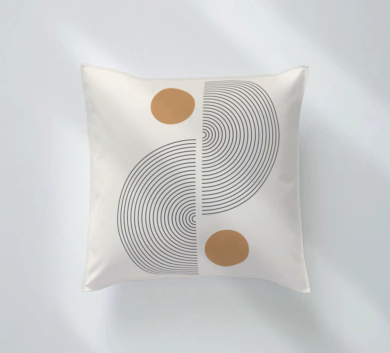 Abstract Boho mid century Pattern 02 decorative cushion by Paigaam Studio