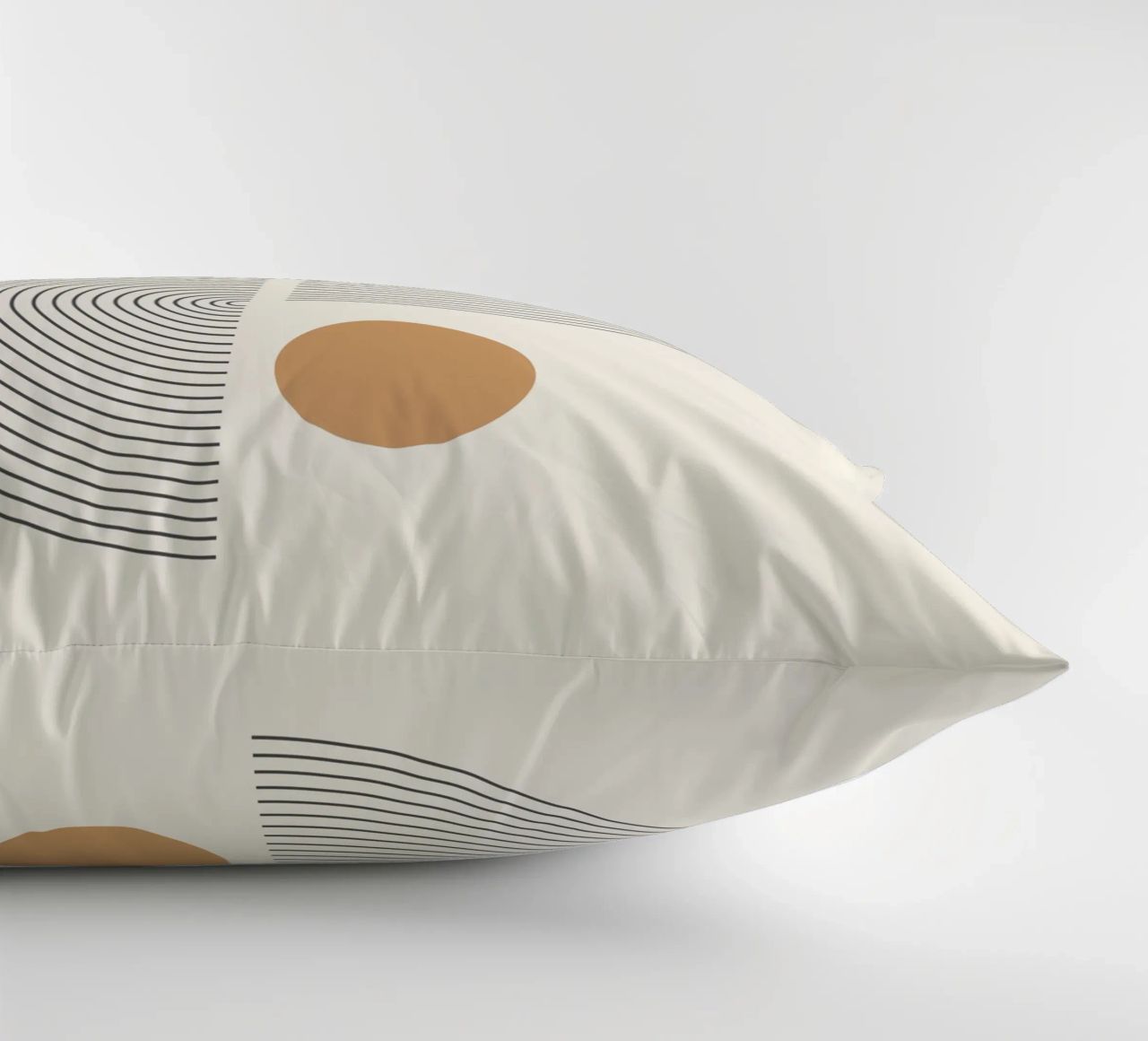 Abstract Boho mid century Pattern 02 decorative cushion by Paigaam Studio