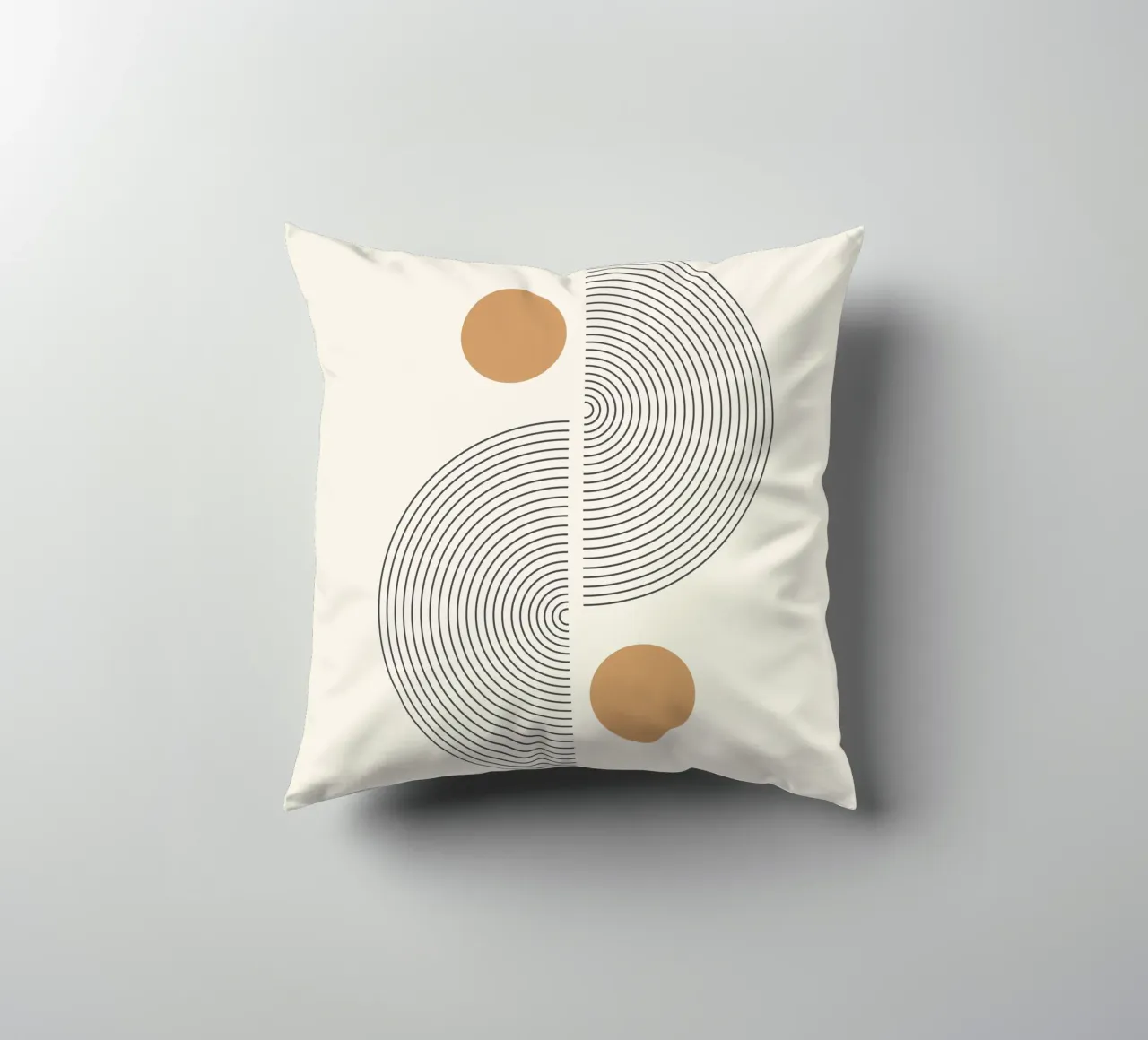 Abstract Boho mid century Pattern 02 decorative cushion by Paigaam Studio