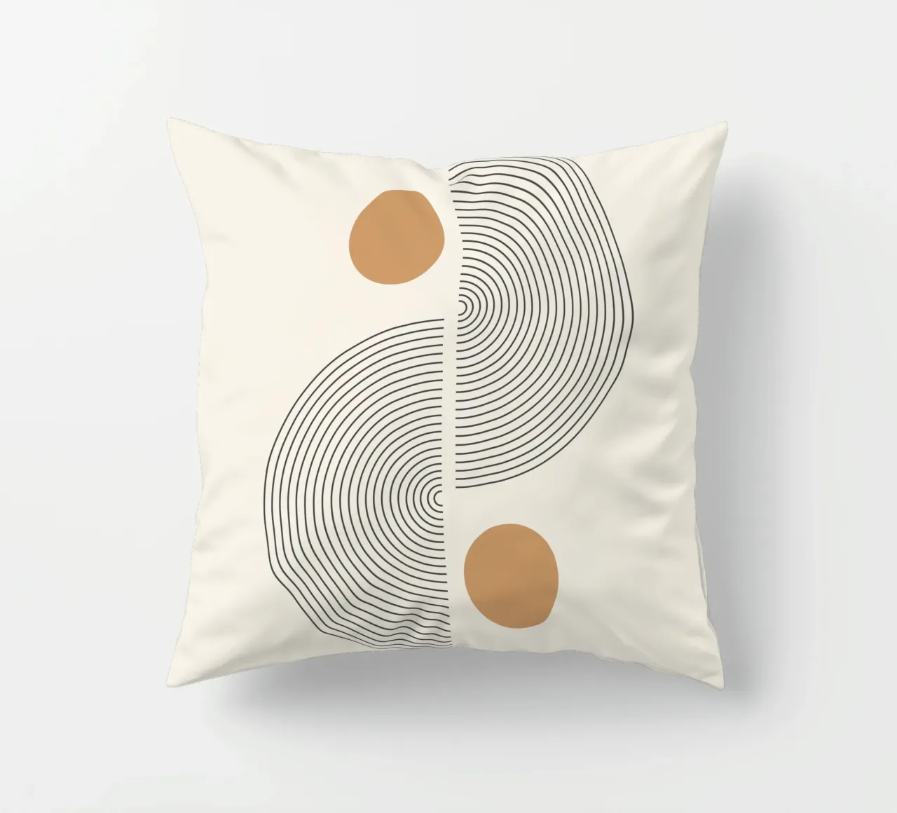 Abstract Boho mid century Pattern 02 decorative cushion by Paigaam Studio