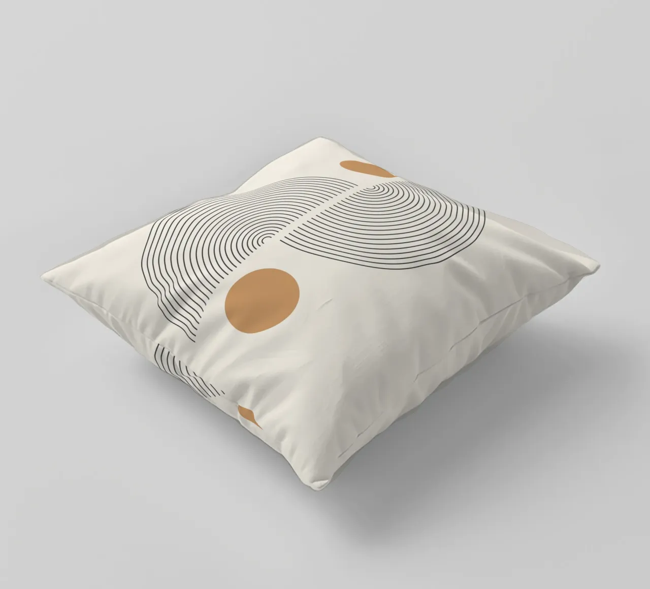 Abstrait Boho mid century Motif 02 coussin de Paigaam Studio