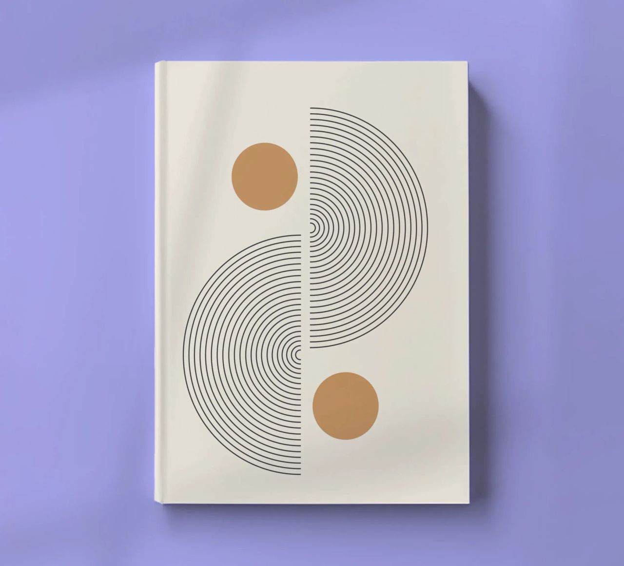 Abstract Boho mid century Pattern 02 notebook by Paigaam Studio