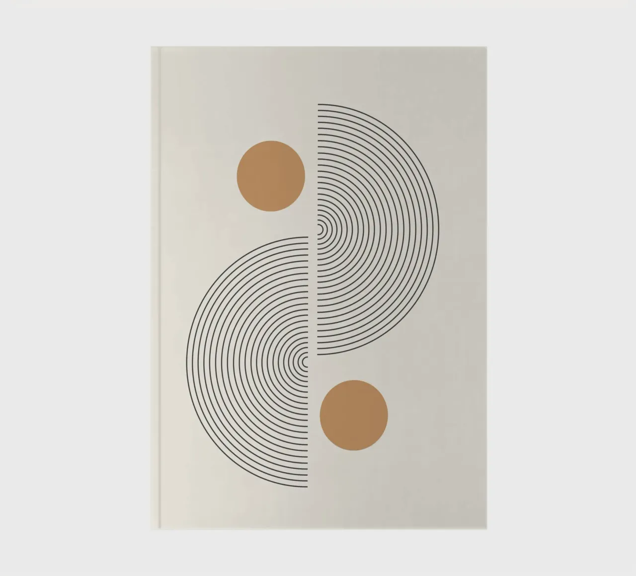 Astratto Boho metà secolo Pattern 02 diario da Paigaam Studio