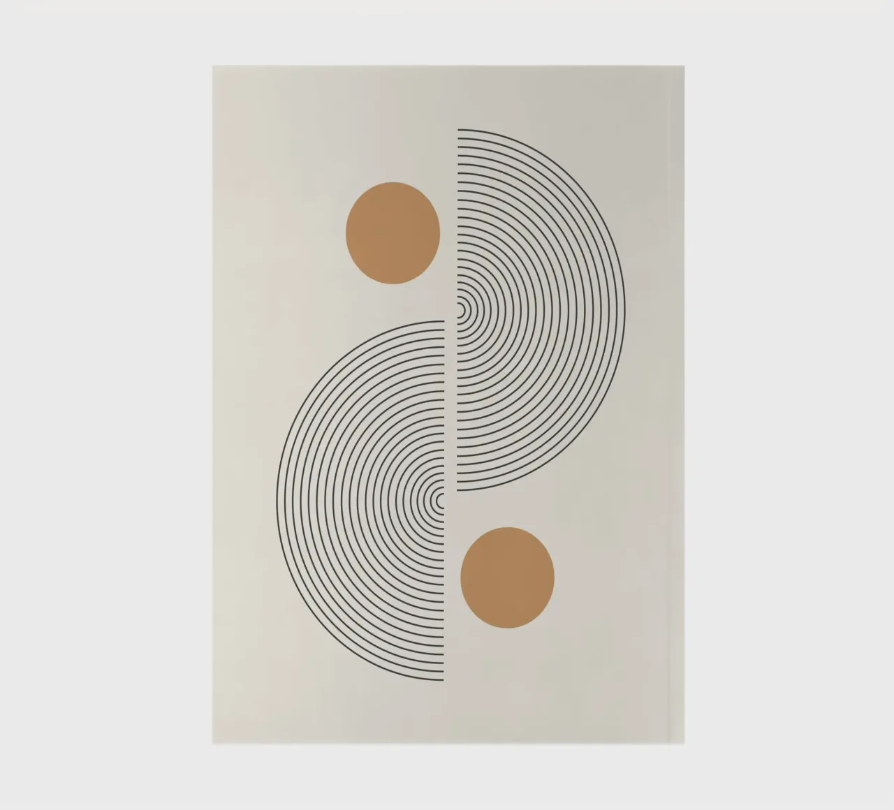 Astratto Boho metà secolo Pattern 02 diario da Paigaam Studio