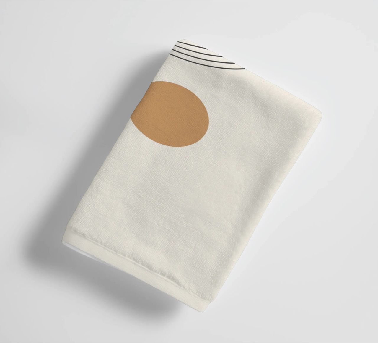 Abstract Boho mid century Pattern 02 towel by Paigaam Studio