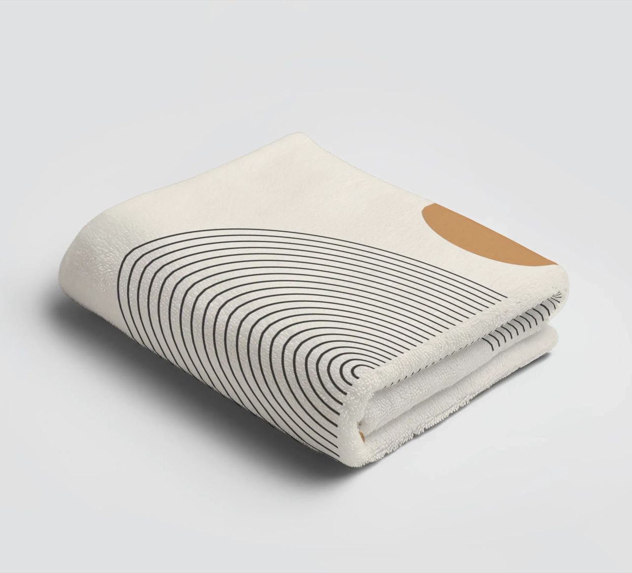 Abstract Boho mid century Pattern 02 towel by Paigaam Studio