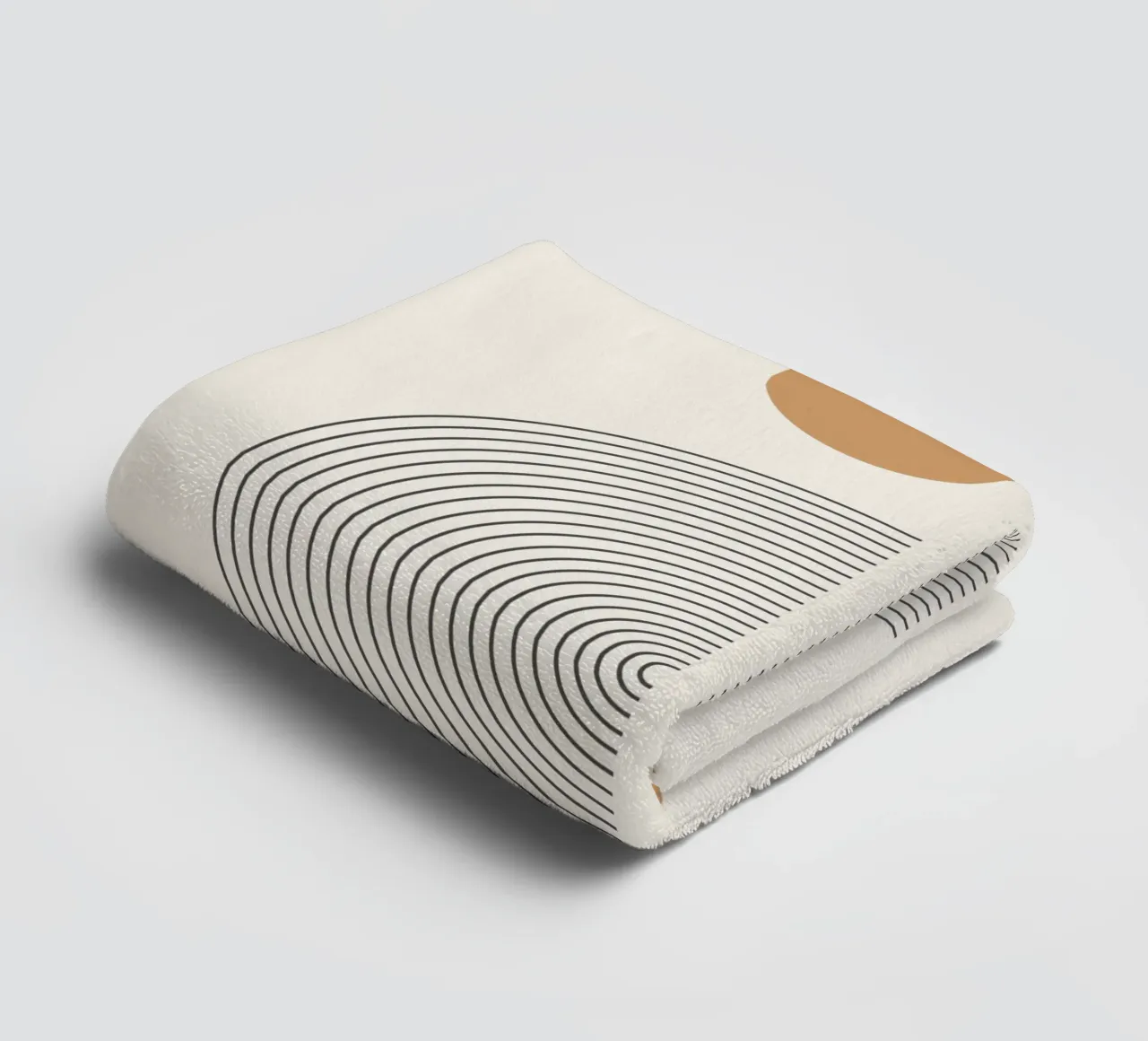 Abstrakt Boho Mitte des Jahrhunderts Muster 02 Handtuch von Paigaam Studio