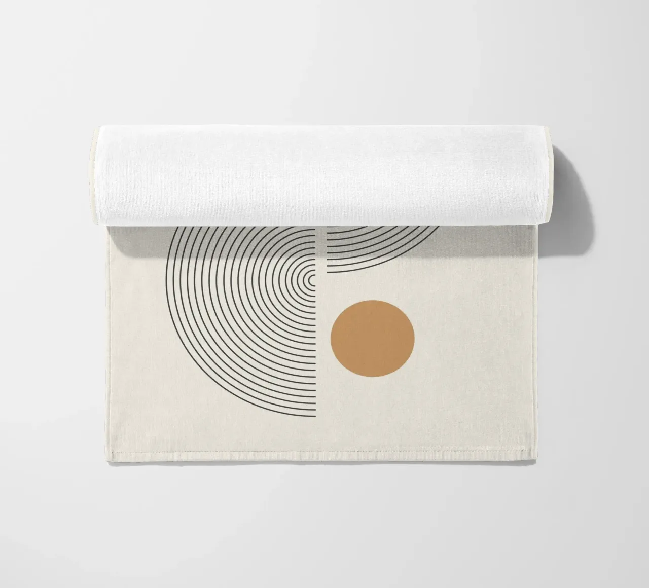 Abstrait Boho mid century Motif 02 serviette de plage de Paigaam Studio
