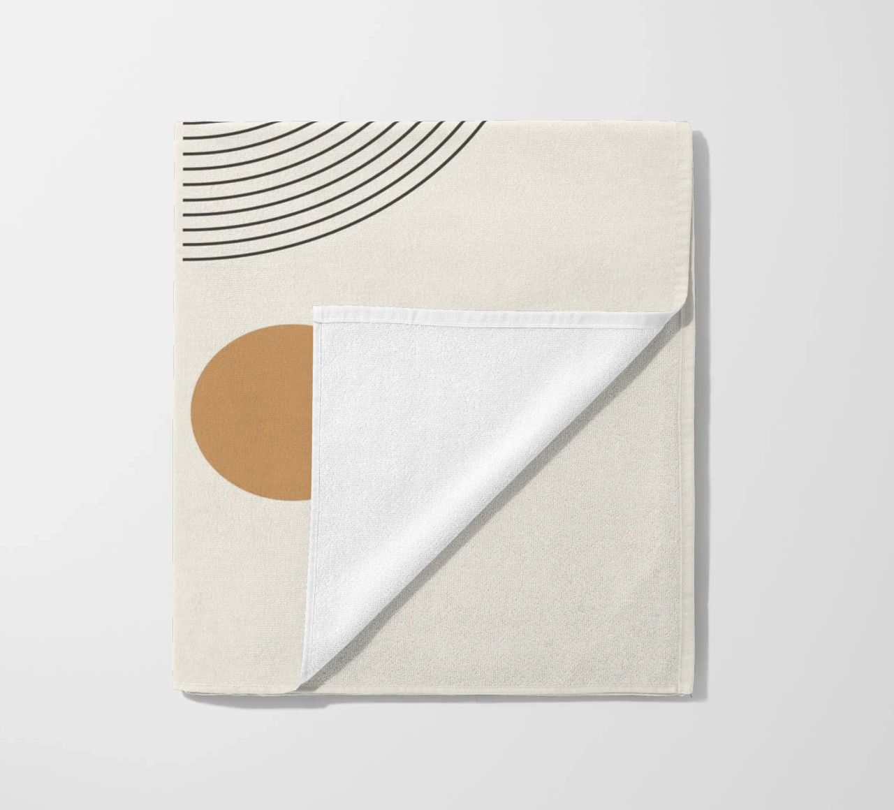 Abstract Boho mid century Pattern 02 beach towel by Paigaam Studio