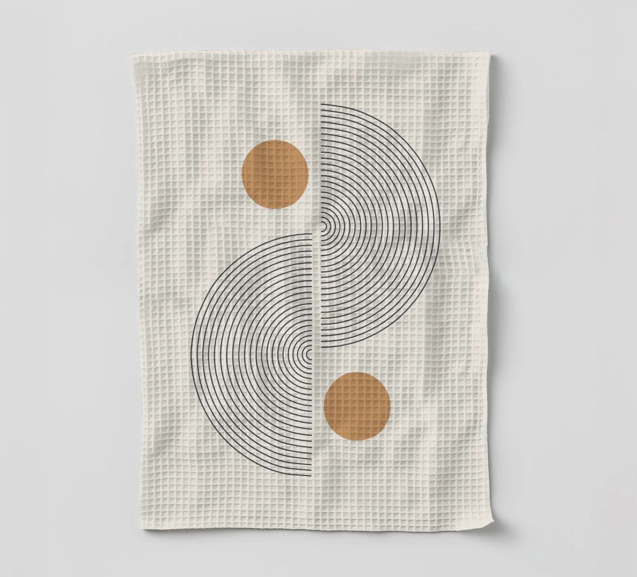 Abstrait Boho mid century Motif 02 torchon de Paigaam Studio