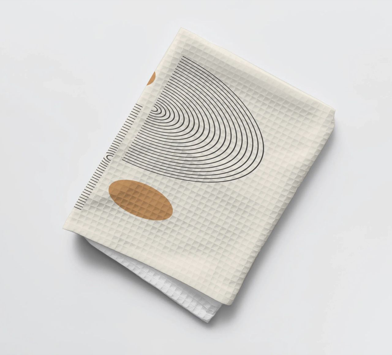 Abstrait Boho mid century Motif 02 torchon de Paigaam Studio