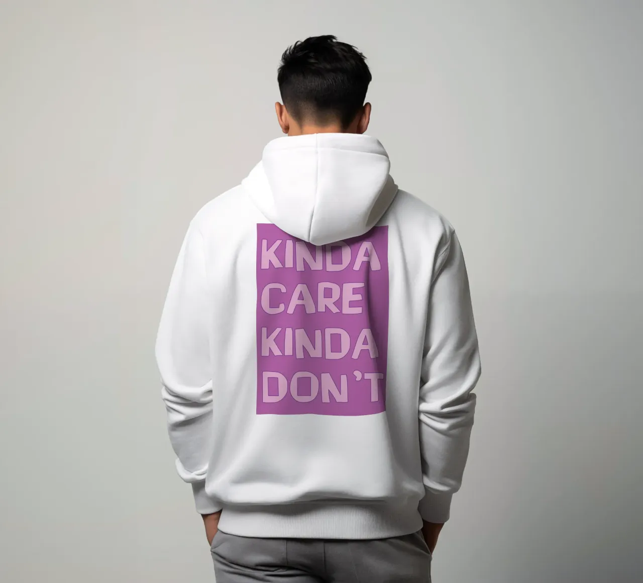 Un po' mi interessa, un po' no felpa con cappuccio da syabiqo