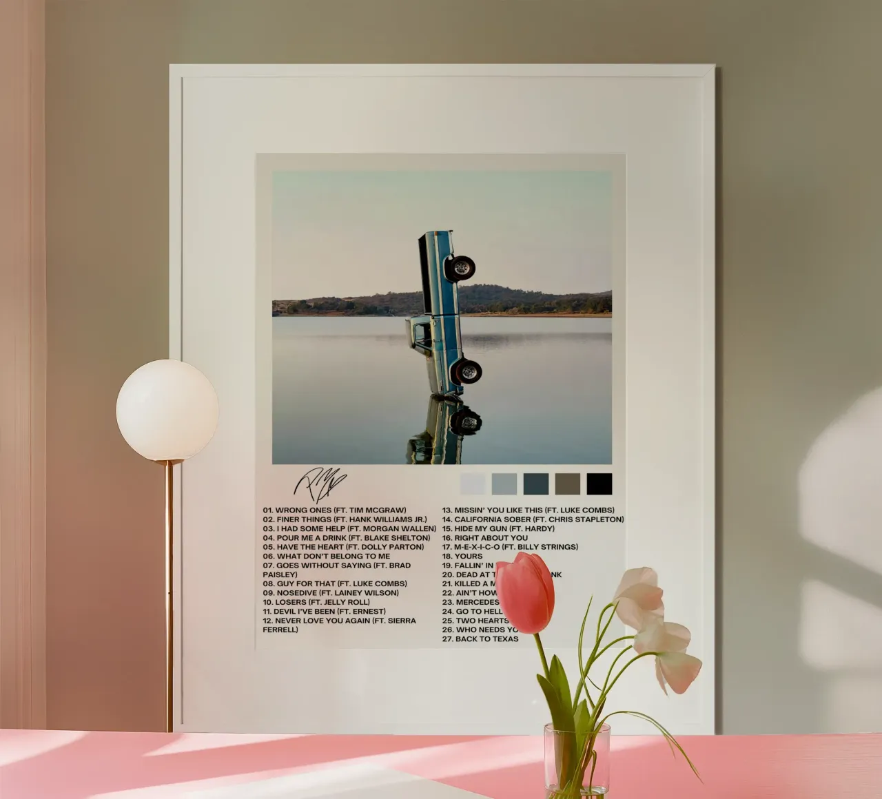 Post Malone F1 Tracklists carta hahnemühle da Linda Tobrut