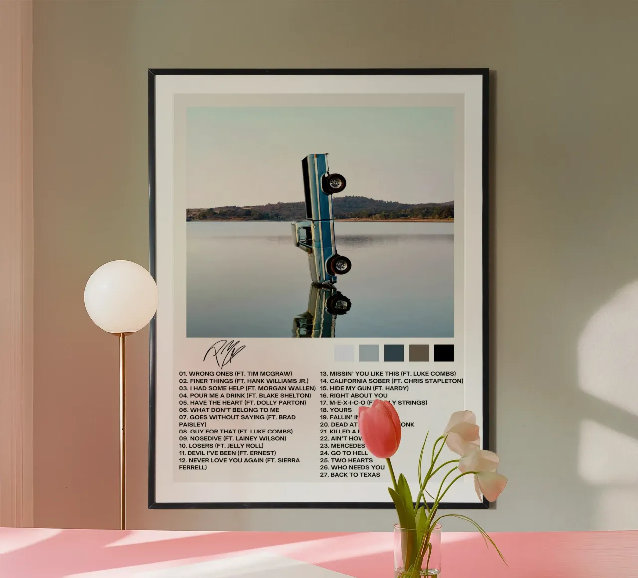 Post Malone F1 Tracklists carta hahnemühle da Linda Tobrut