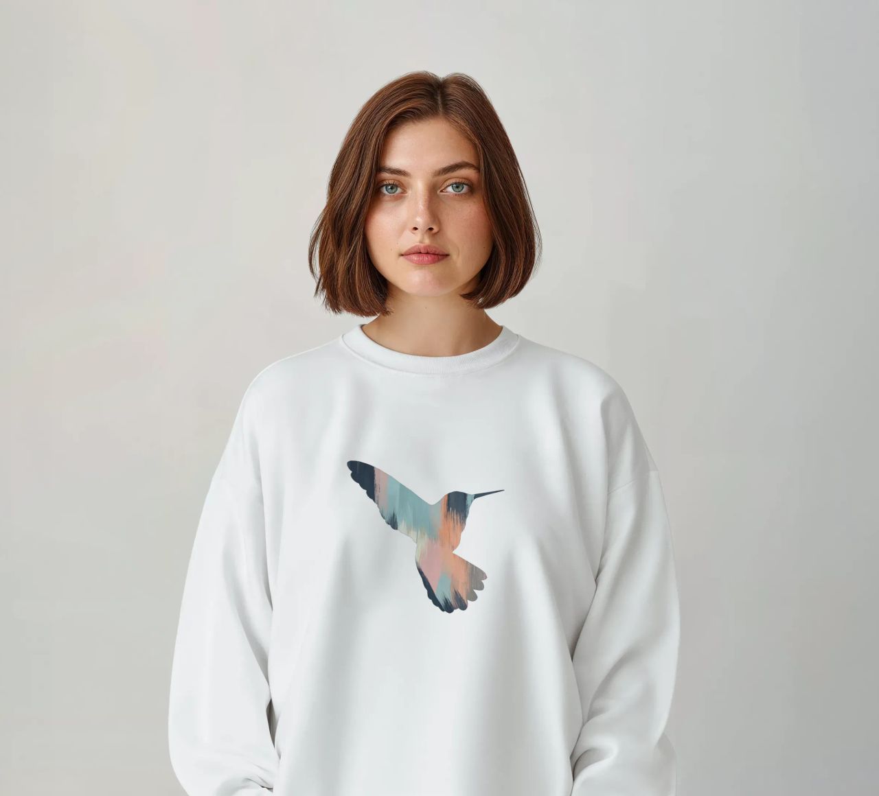Colibrì pastello II felpa da Orara Studio
