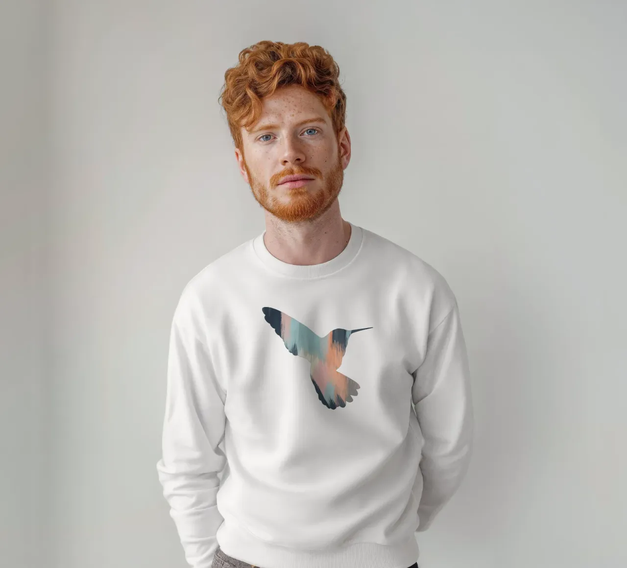 Pastell-Kolibri II Sweatshirt von Orara Studio