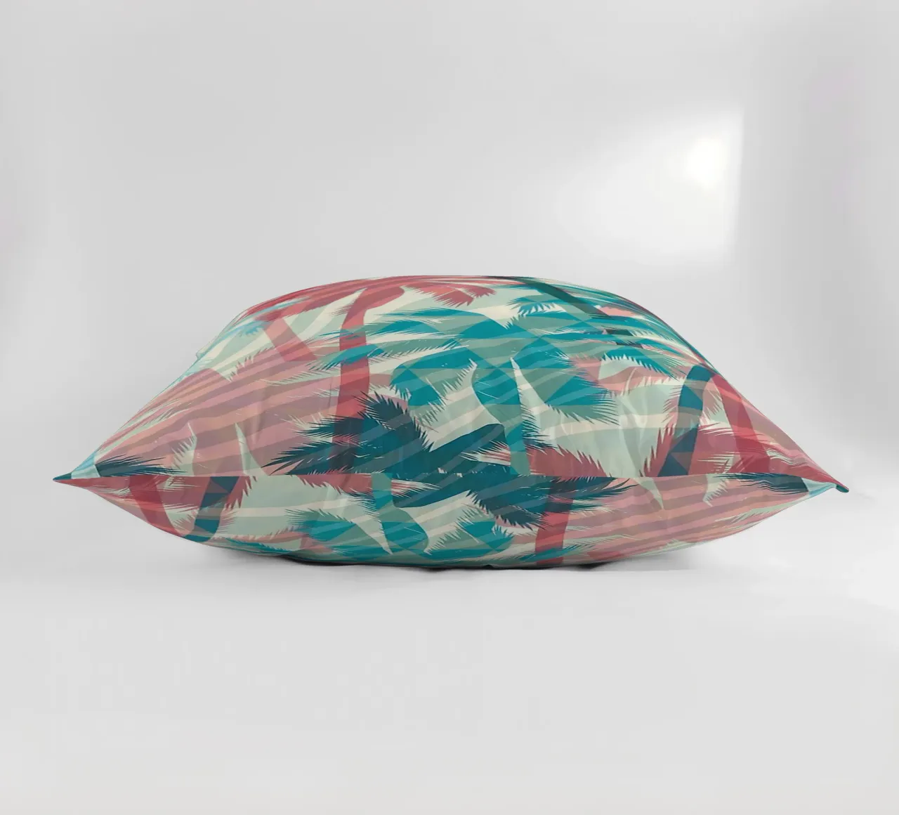 Retro Colors Abstract Palm Tree Pattern cuscino da Craw Carol