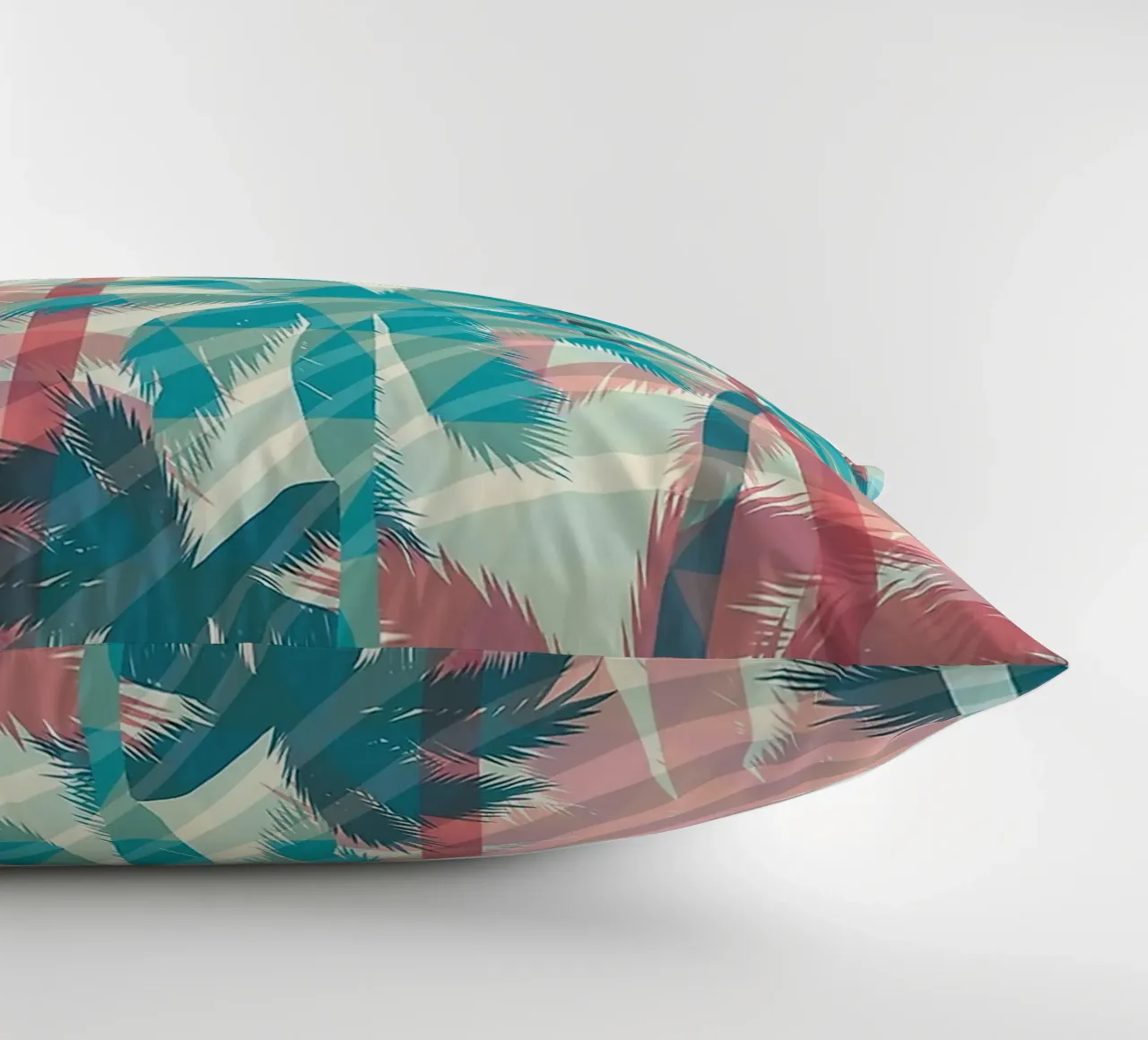 Retro Colors Abstract Palm Tree Pattern cuscino da Craw Carol