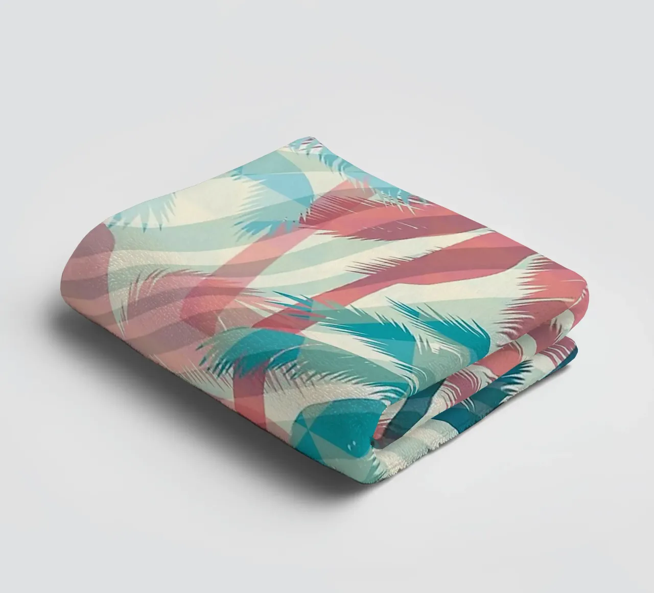 Retro Colors Abstract Palm Tree Pattern asciugamano da bagno da Craw Carol