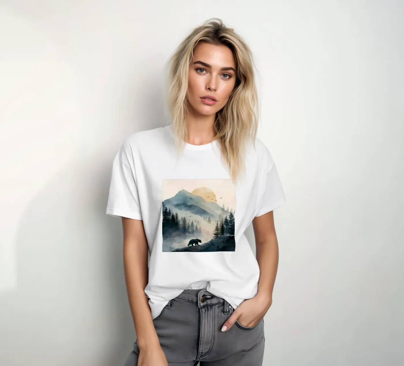 Orso di montagna t-shirt da Dune