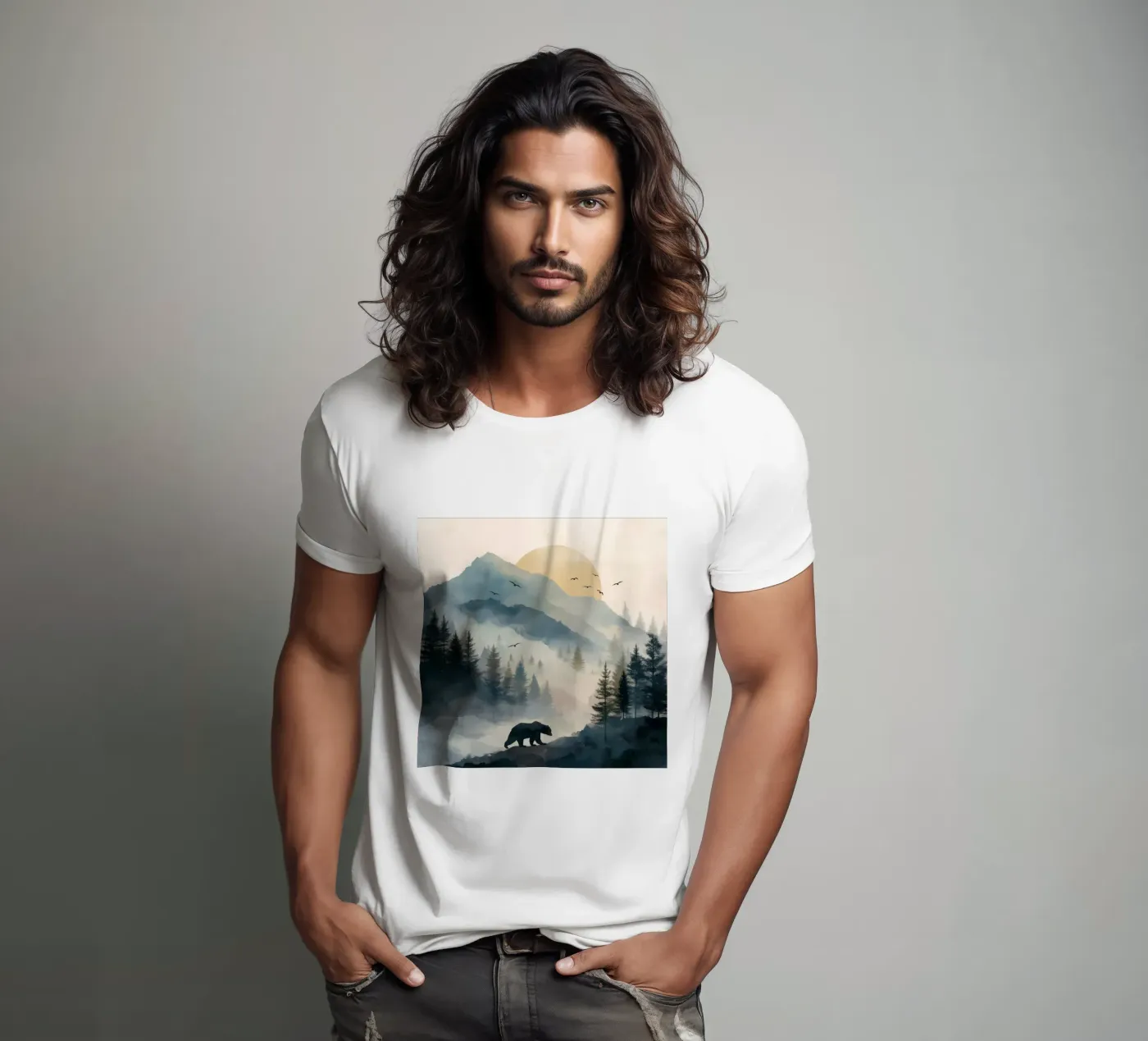 Orso di montagna t-shirt da Dune